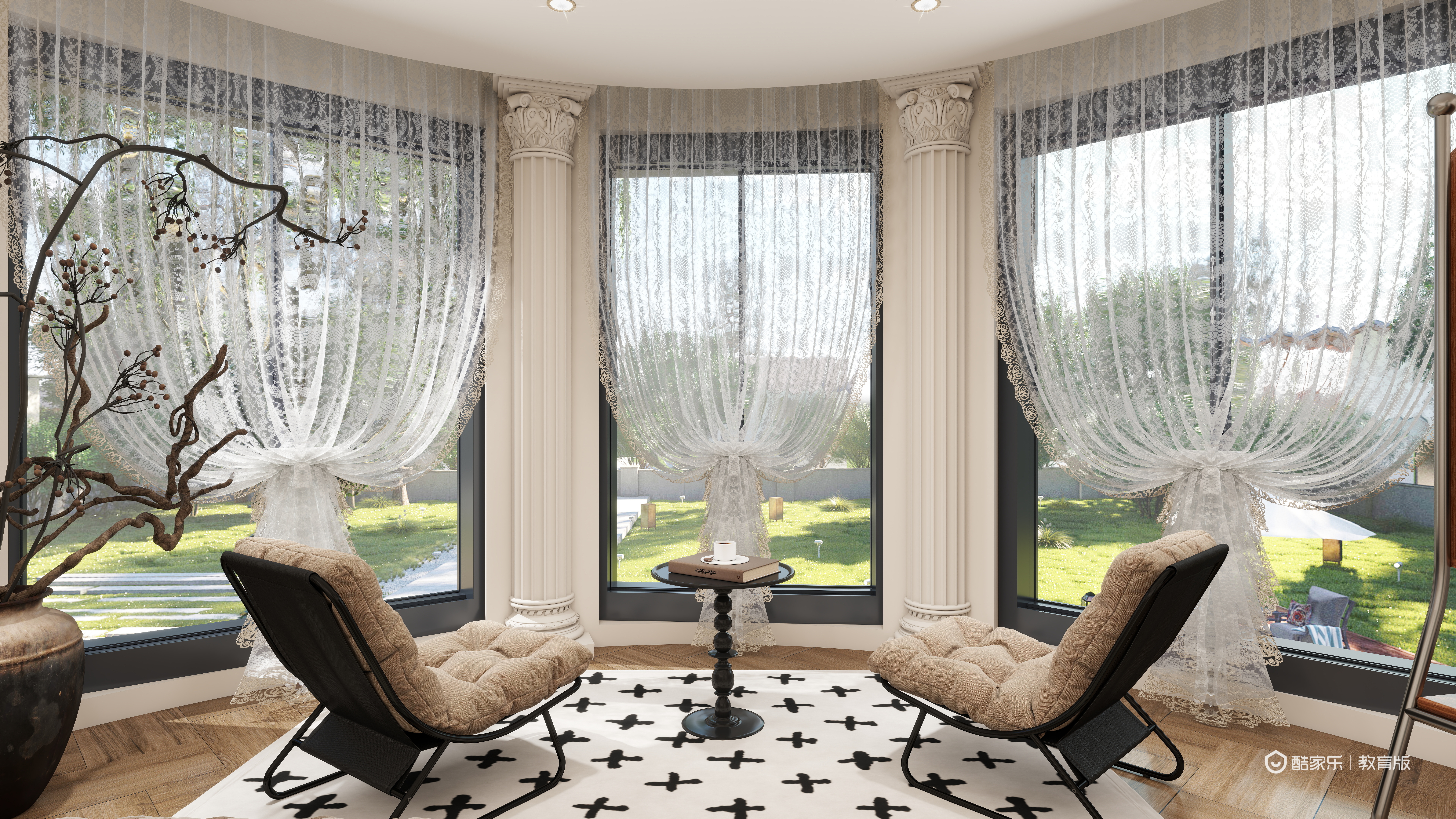 赖雨彤-弗蕾尔一层主卧装修效果图第1张