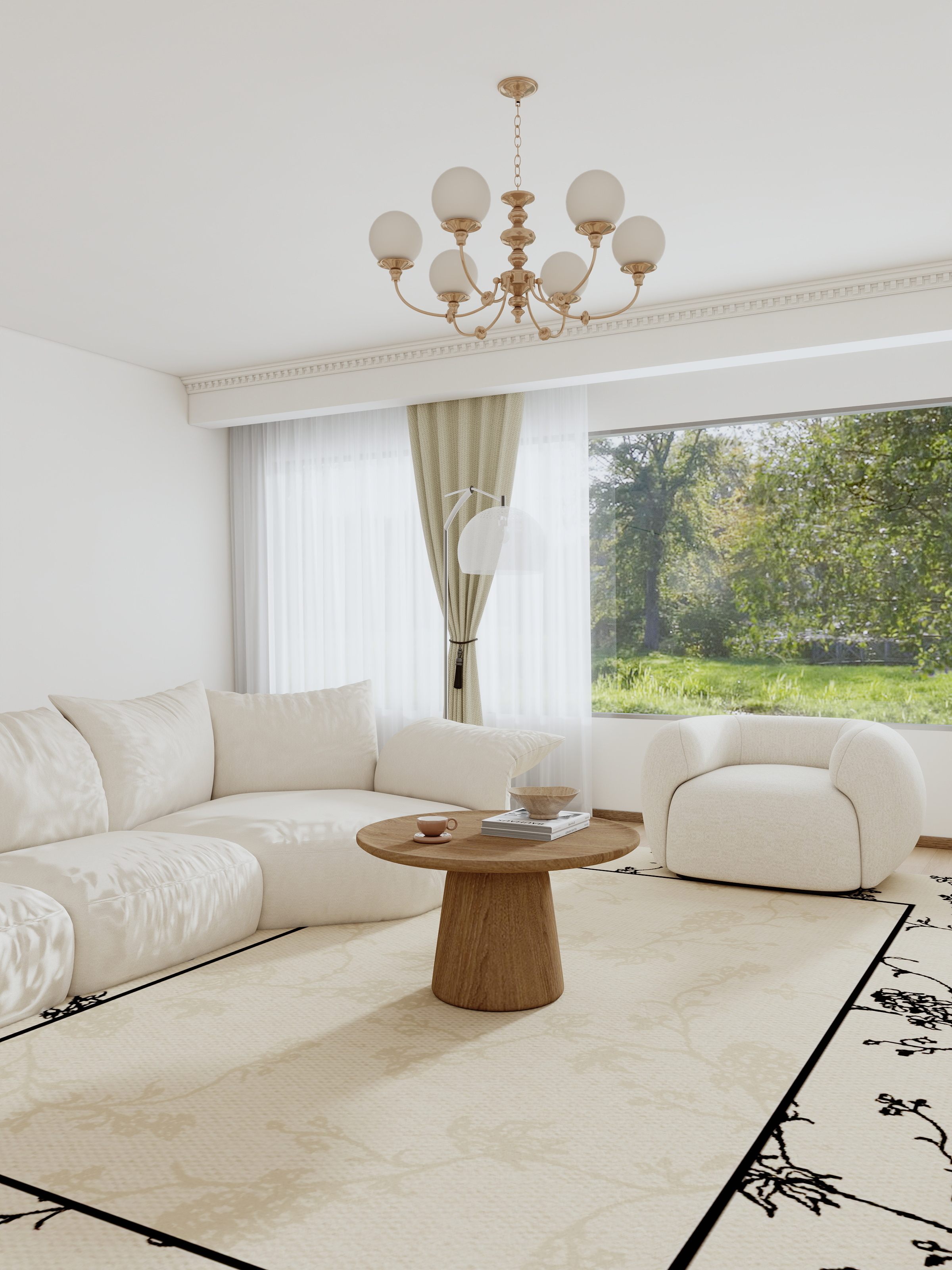 bnnni-奶油客厅-装修设计方案