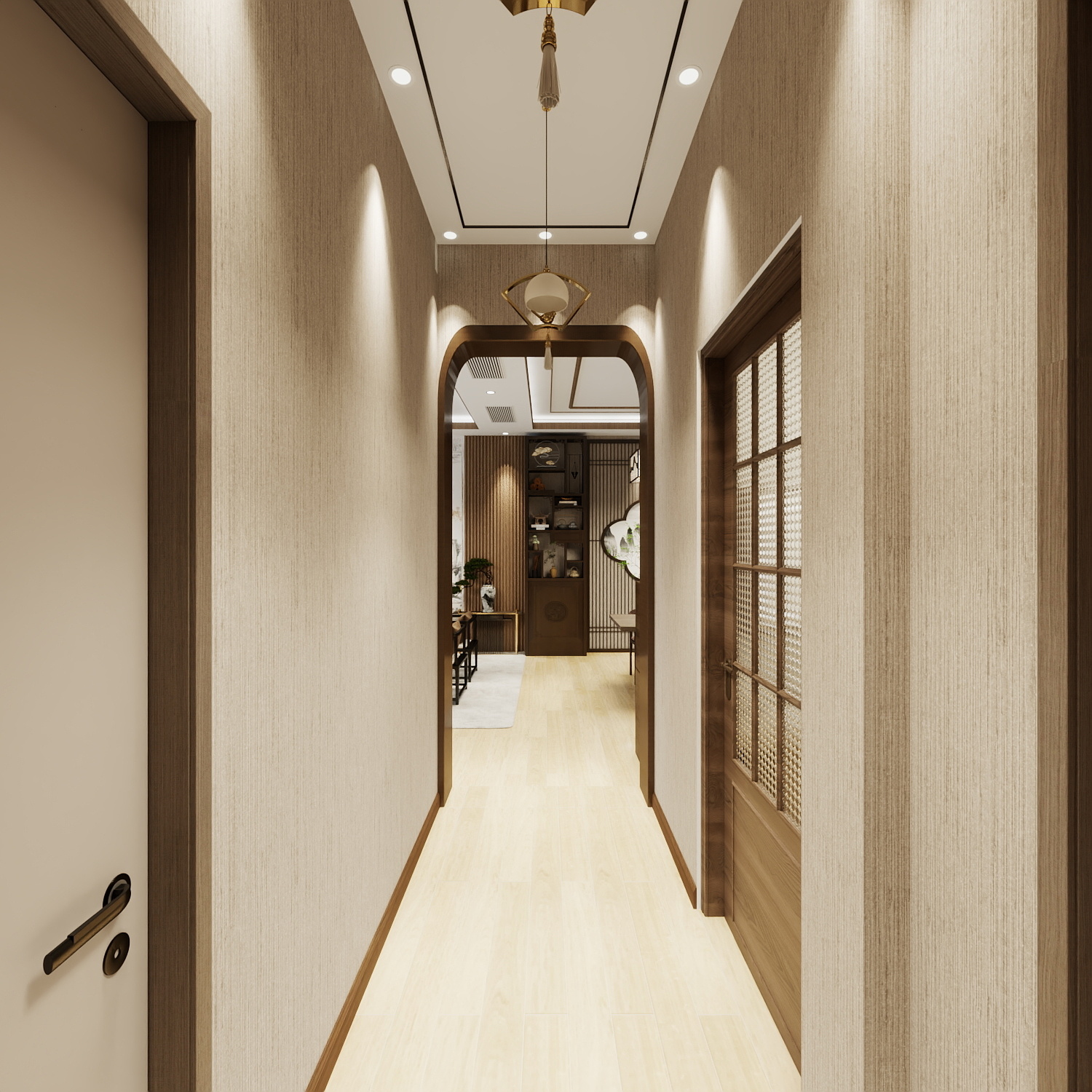 罗星莉-雅韵华居一层玄关装修效果图第3张