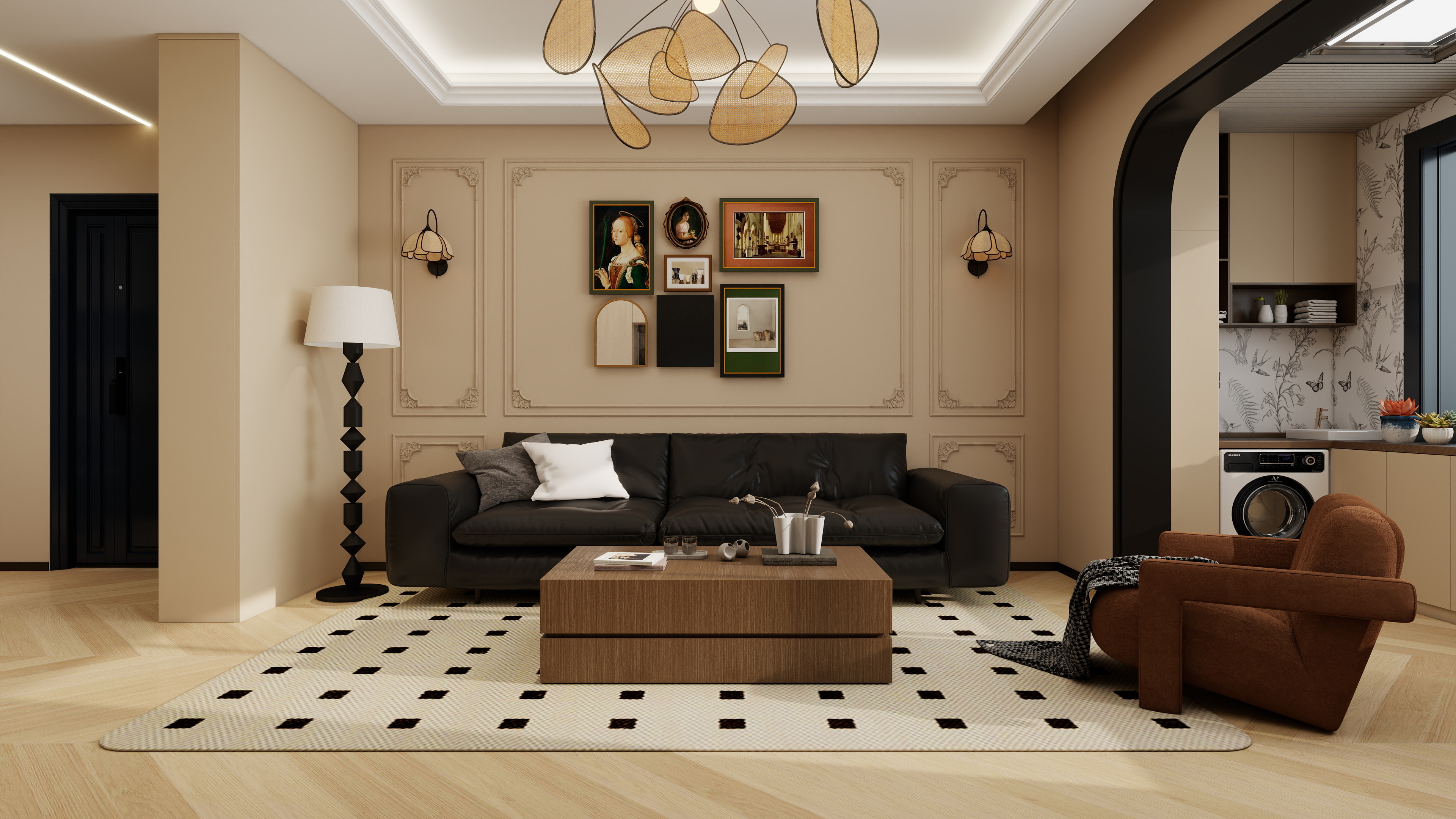 花児gauc-等驾坡130㎡3室-装修设计方案