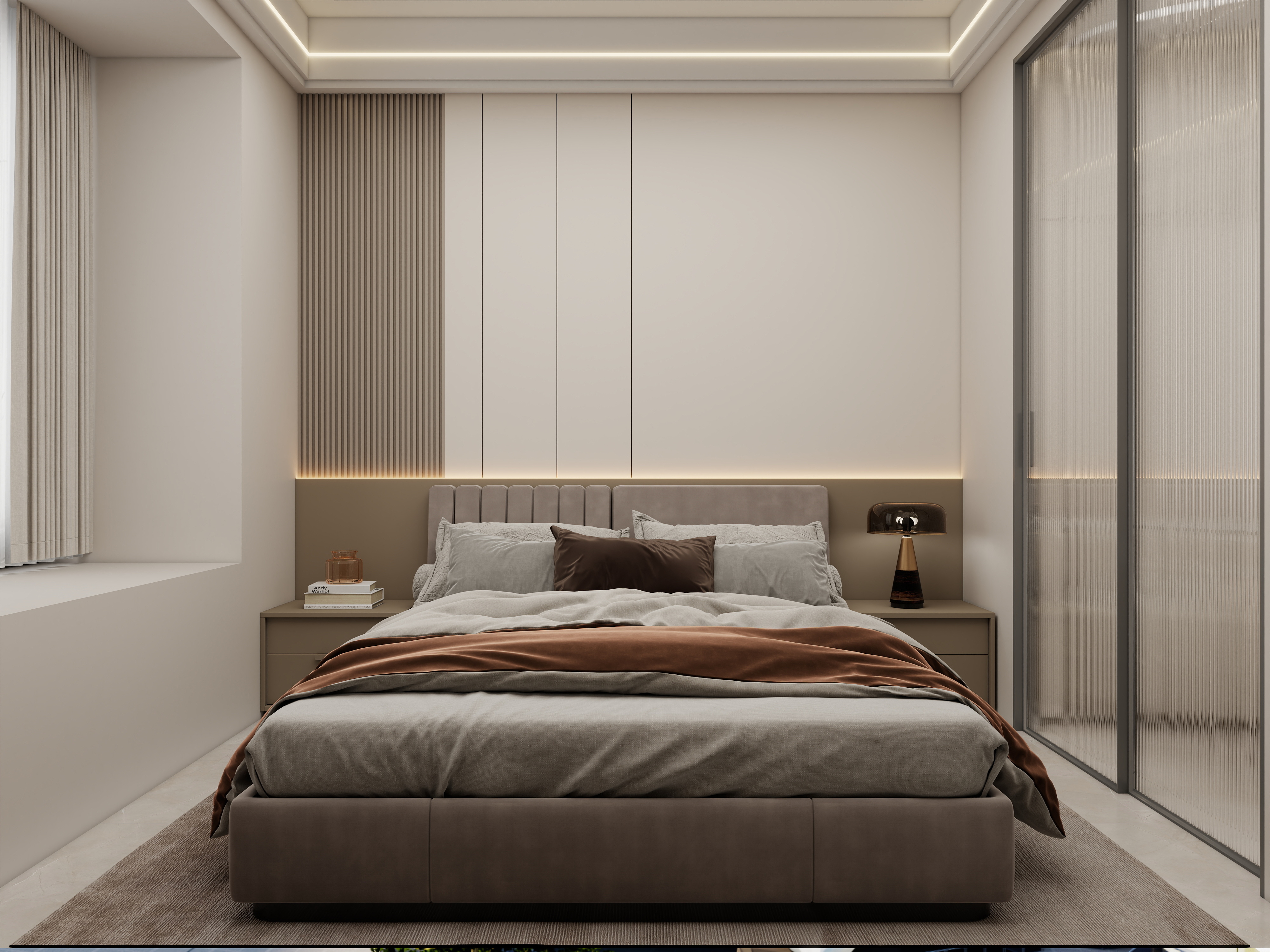 壹诺设计工作室-115㎡3室-现代简约装修效果图