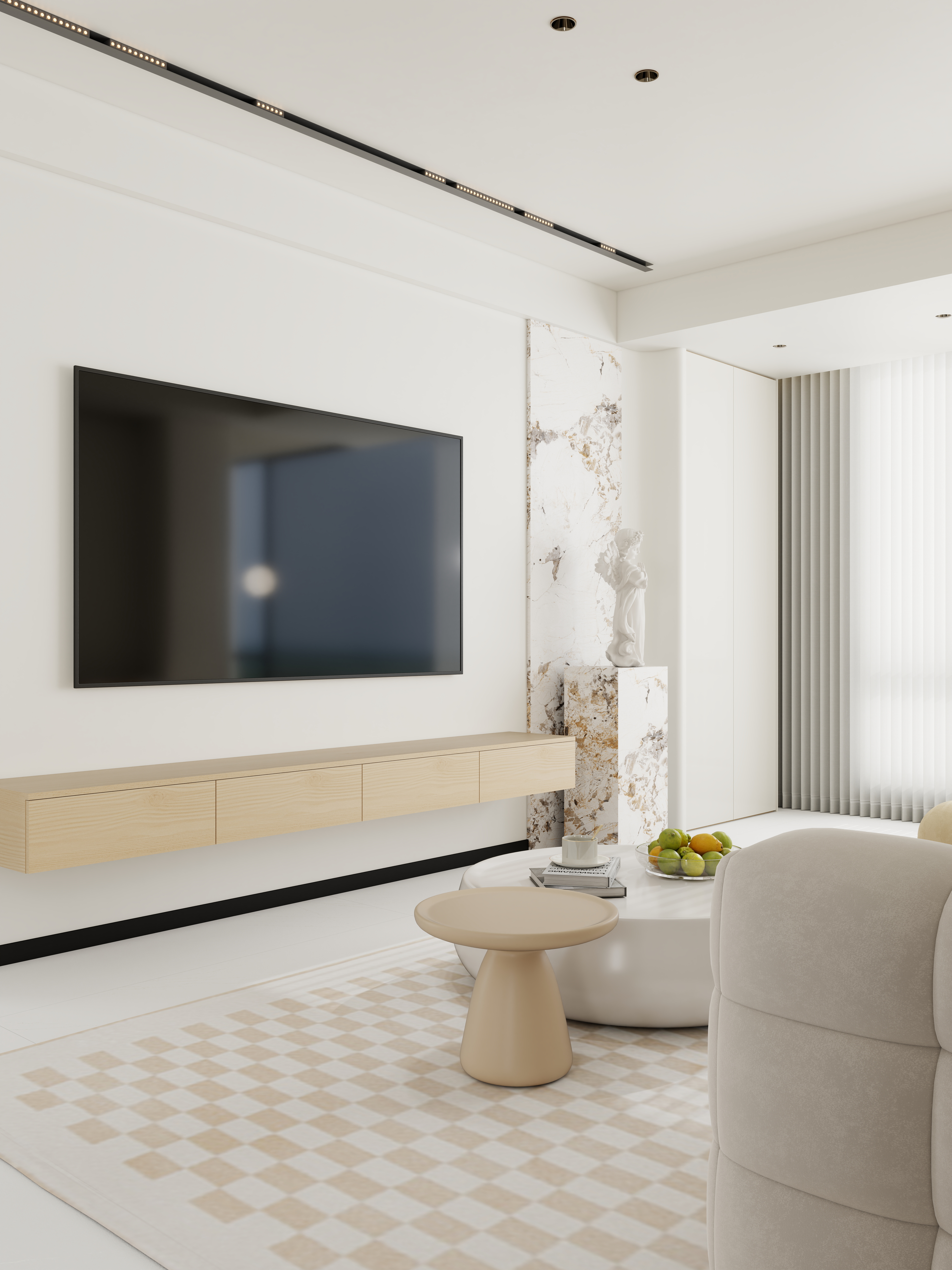 枼丨效果表现-南城18-1-1301-装修设计方案