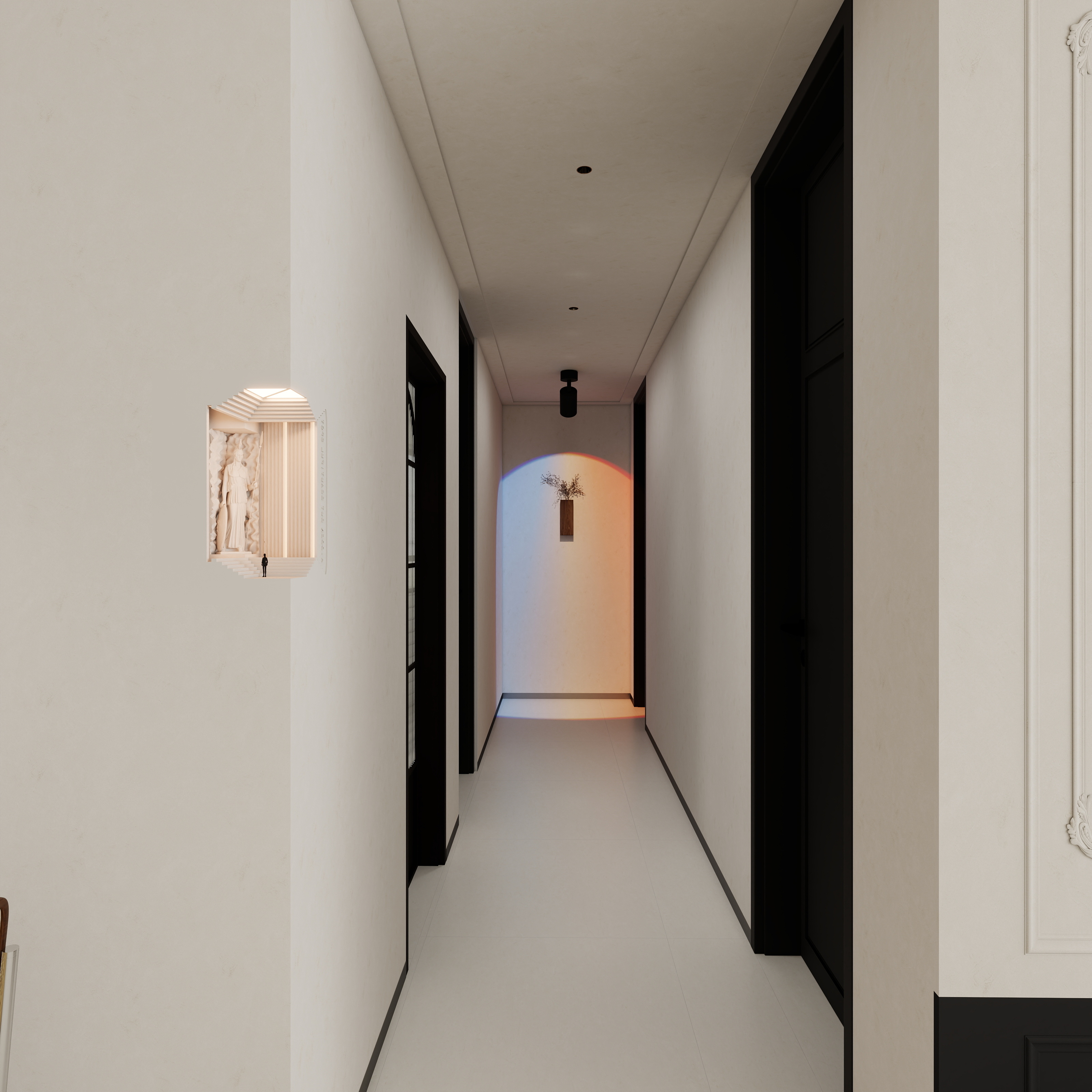 乐屋装饰.-南湖新城118㎡3室（中古风）装修效果图