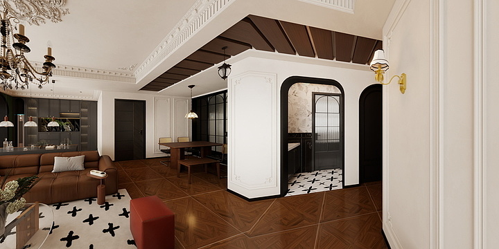 妙计装饰-港利上城嘉苑法式复古-装修设计方案