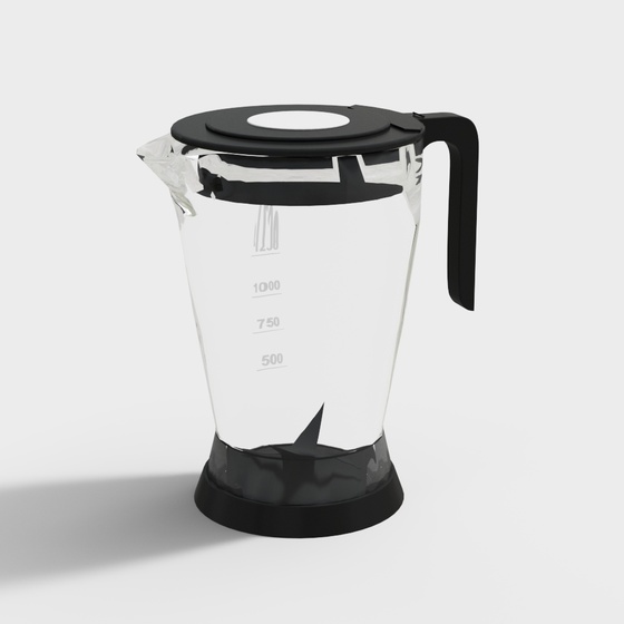 Functional Soymilk Machine 3D Model in Black