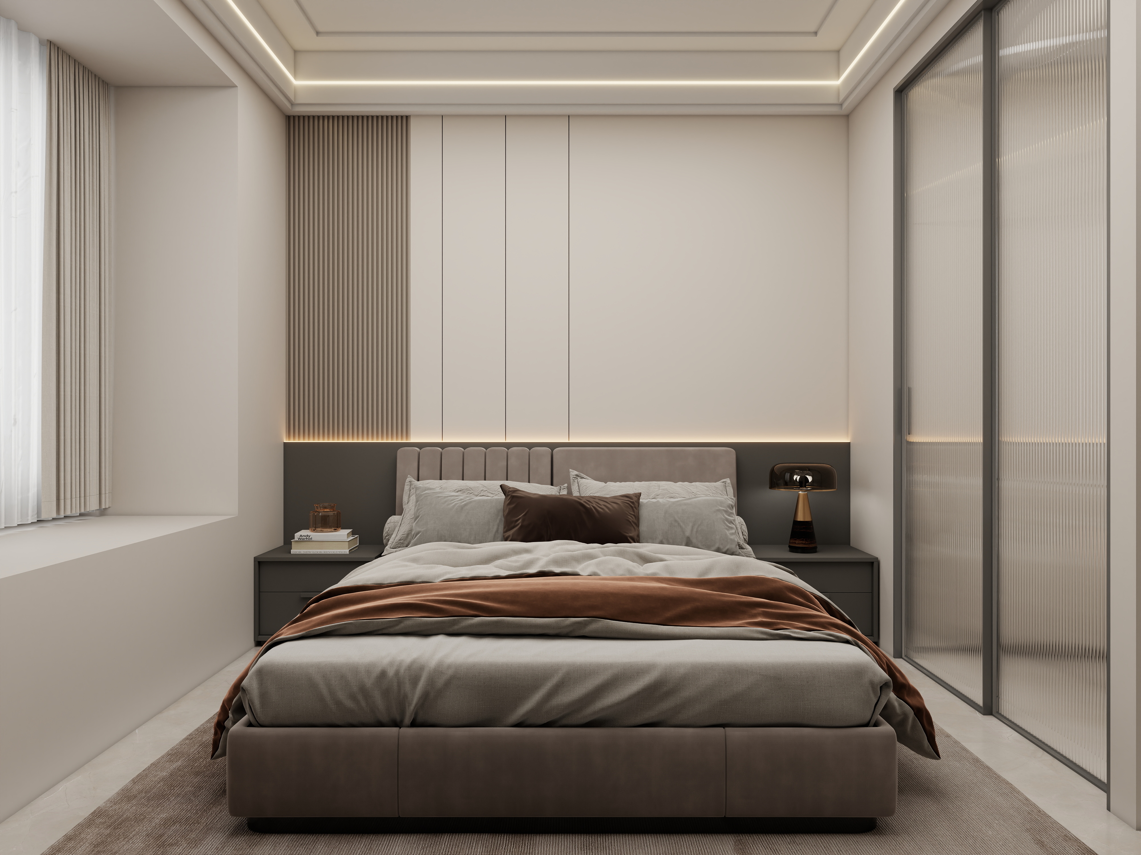 壹诺设计工作室-114㎡3室-现代简约装修效果图