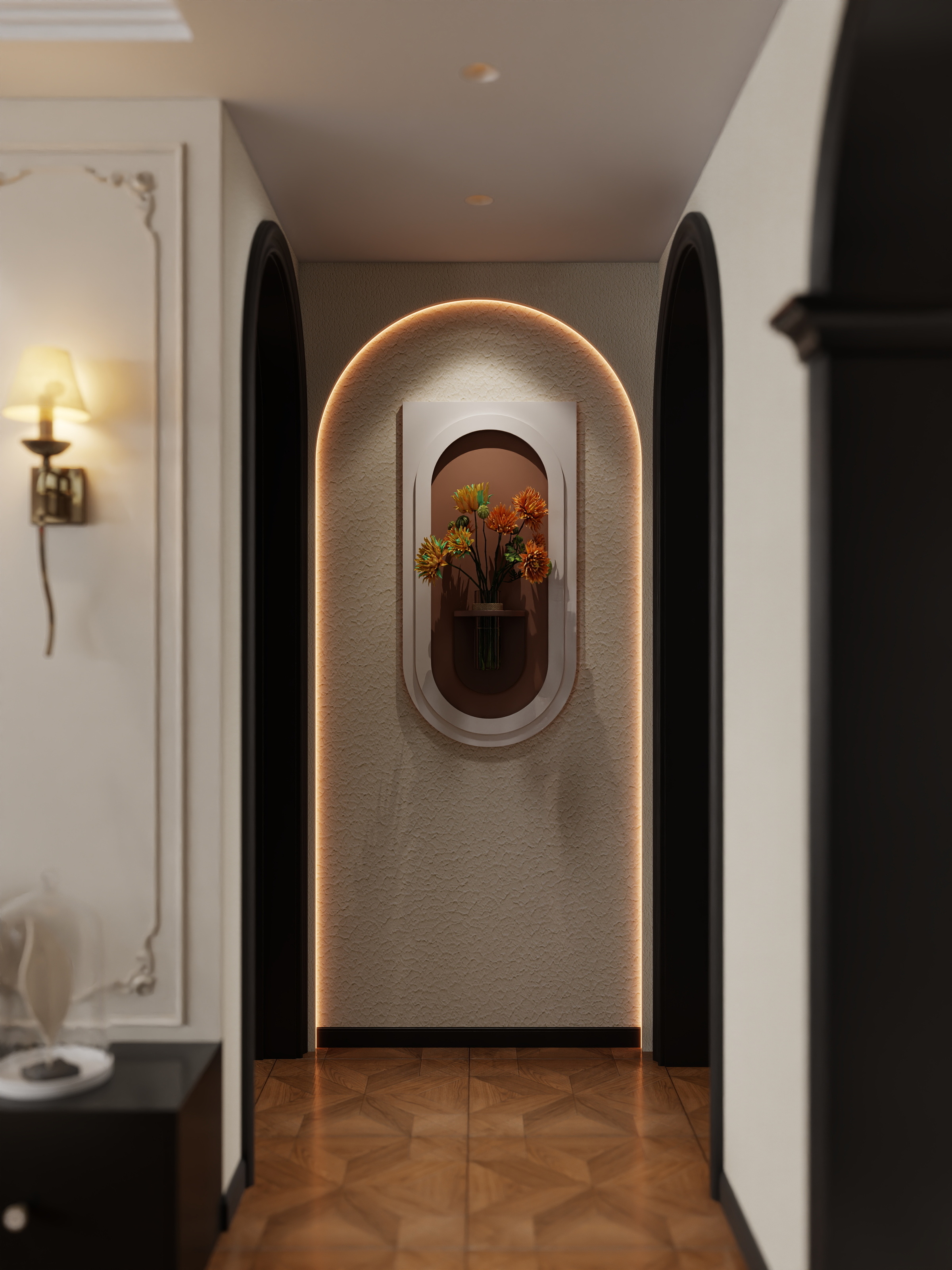 王星-美式128㎡3室装修效果图