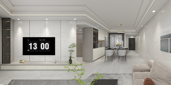 千年舟衣柜名匠壹号定制-深业西湖三里-装修设计方案