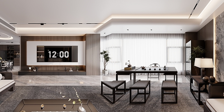 孙境A-美的广场擎峰平面图-装修设计方案