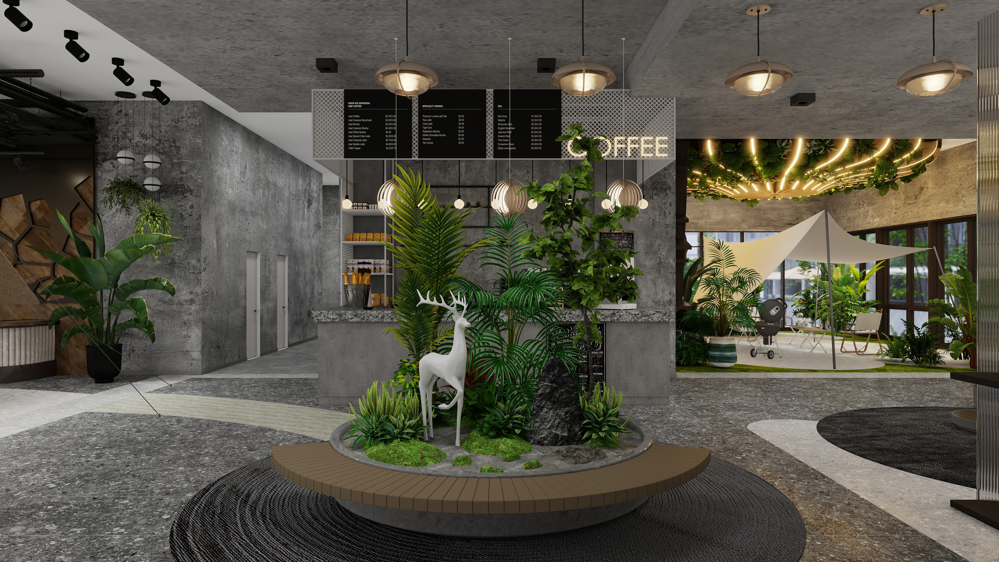 张荣宇-露营风咖啡馆-装修设计方案