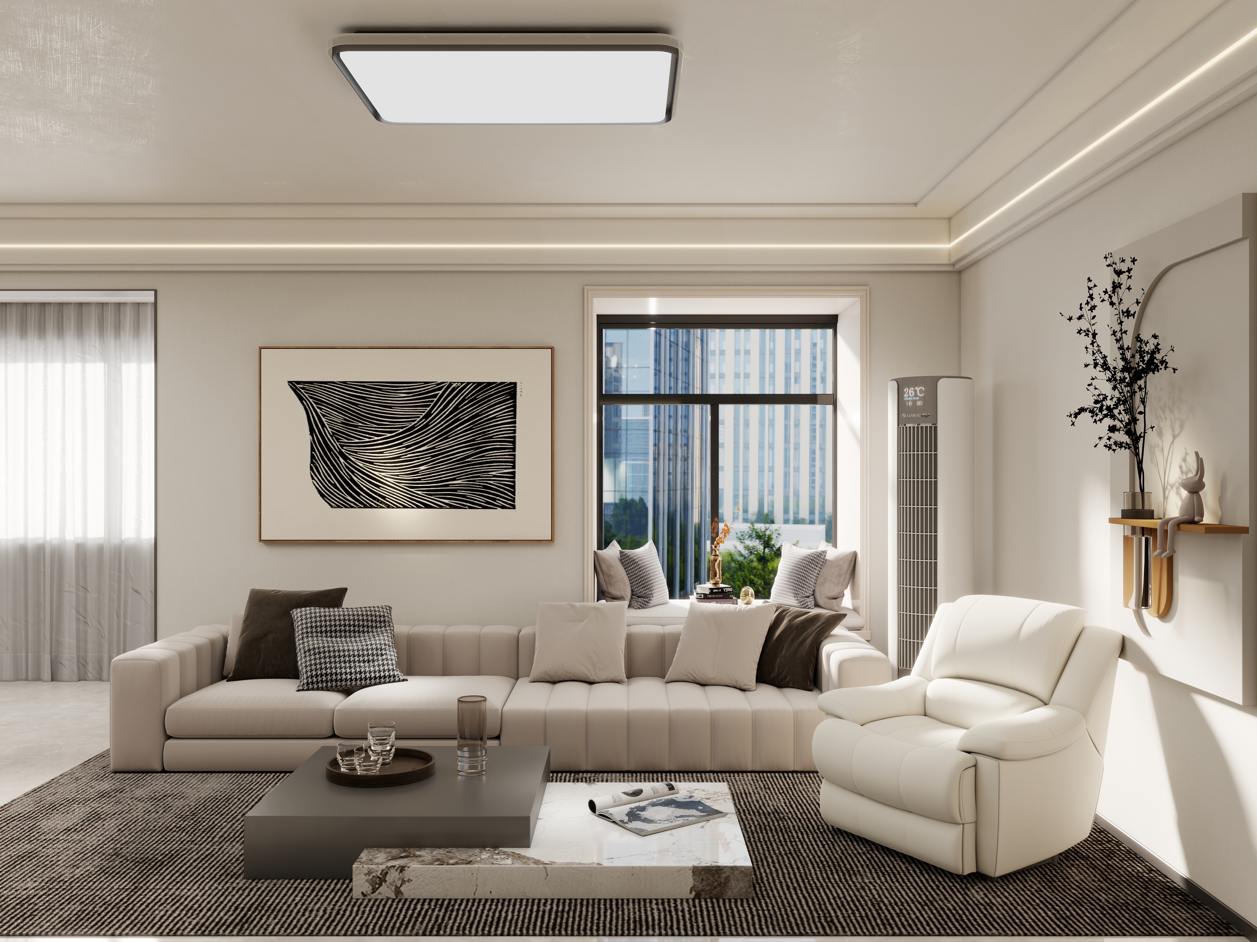 壹诺设计工作室-现代简约装修效果图