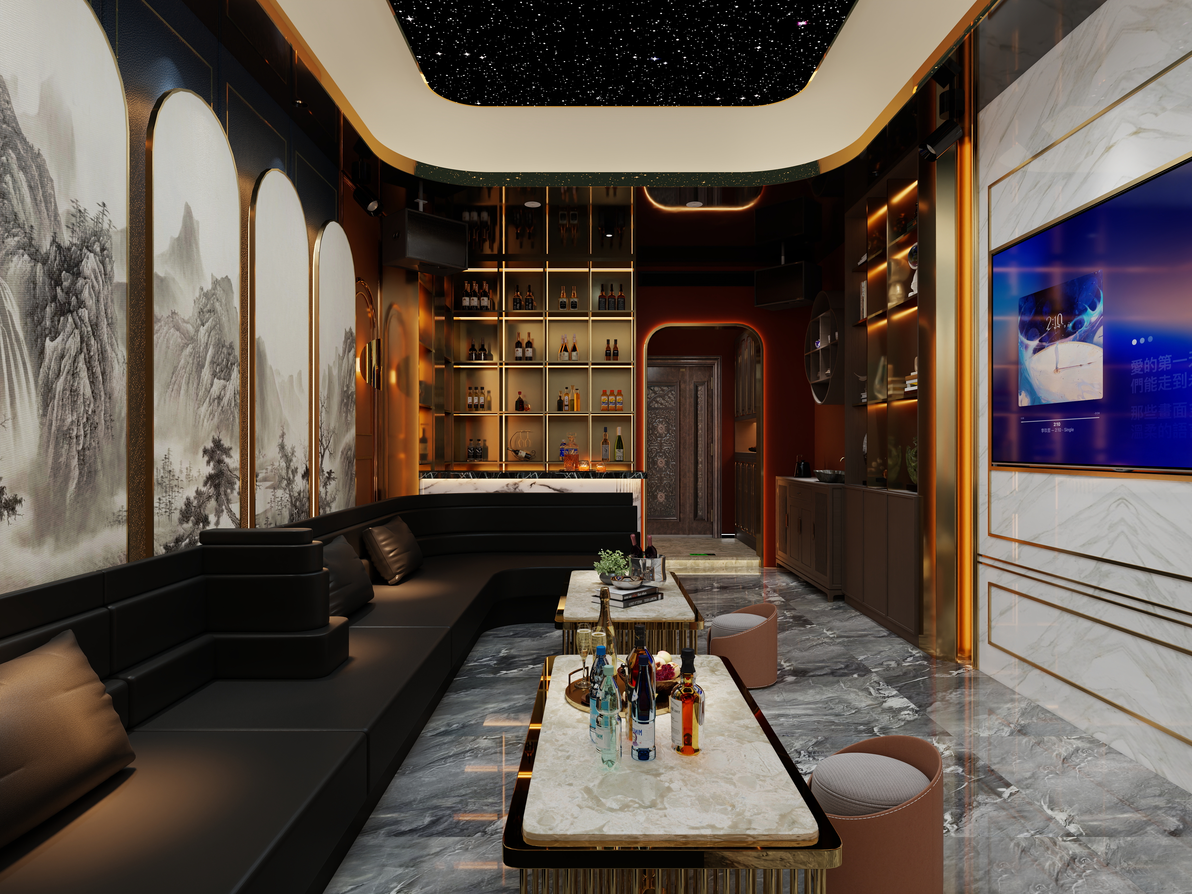 一言午一-KTV-包间-装修设计方案