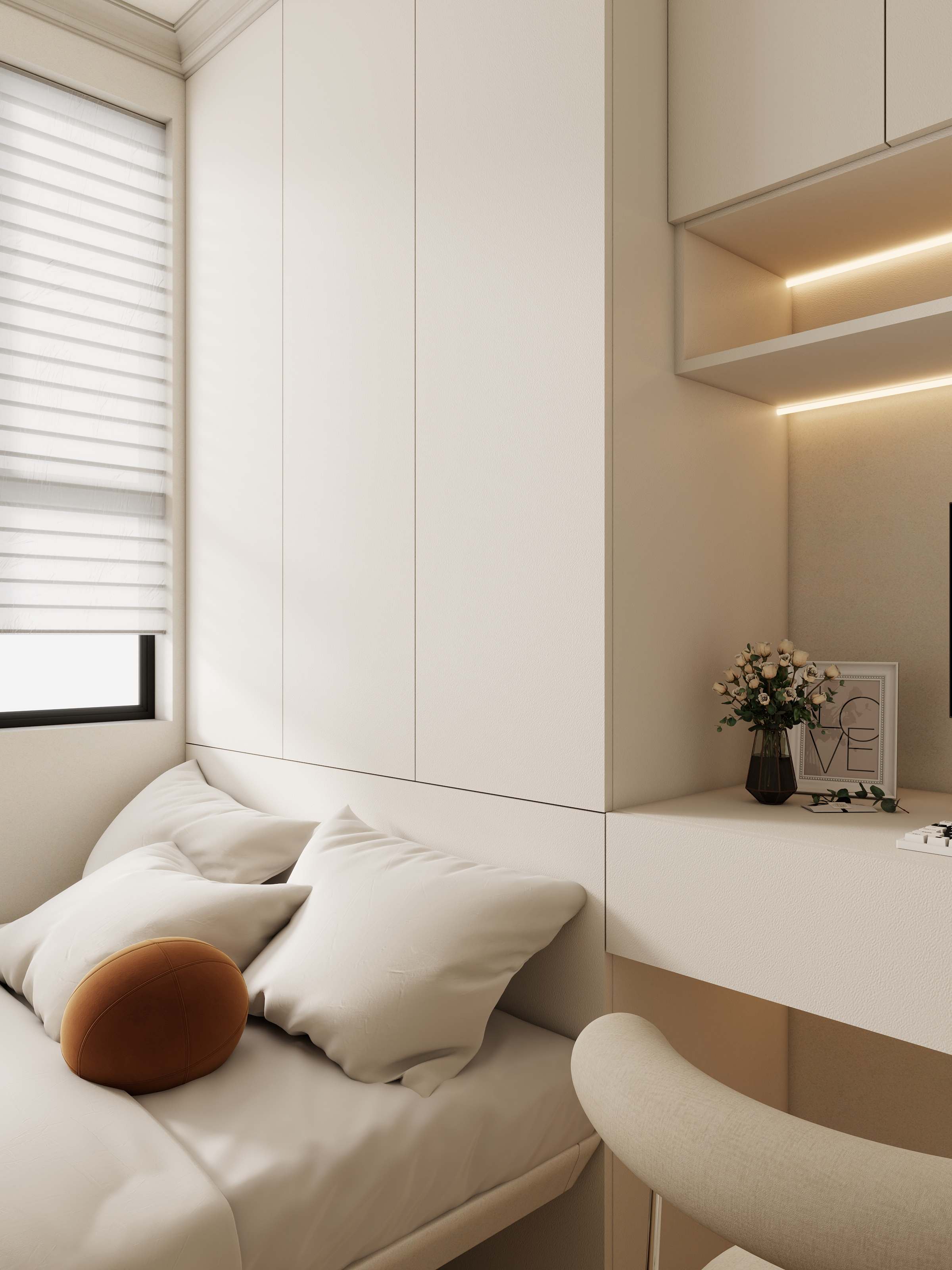 Jerry-空间设计-63㎡2室装修效果图