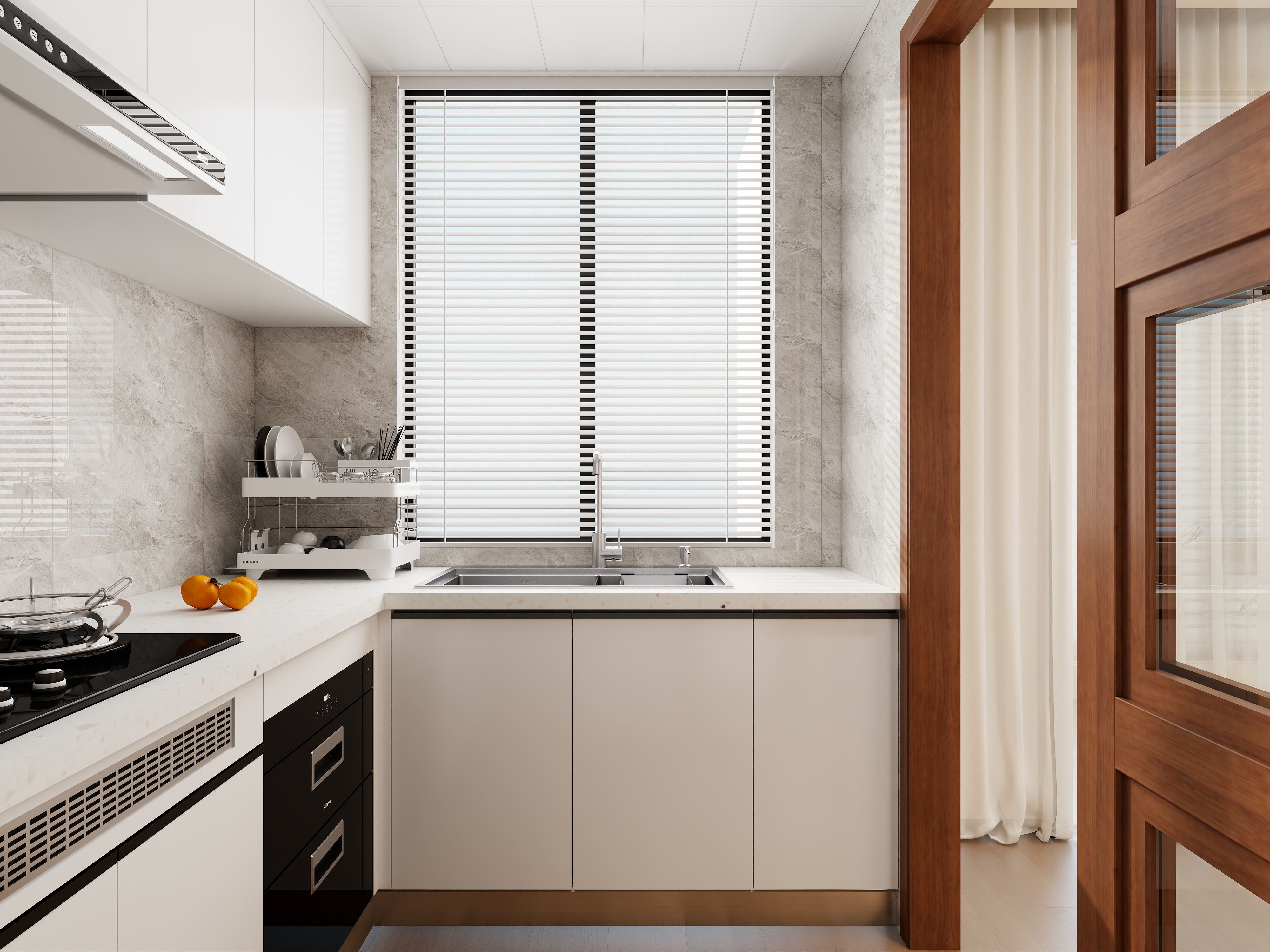 陈辉-115平方中古风三居装修效果图