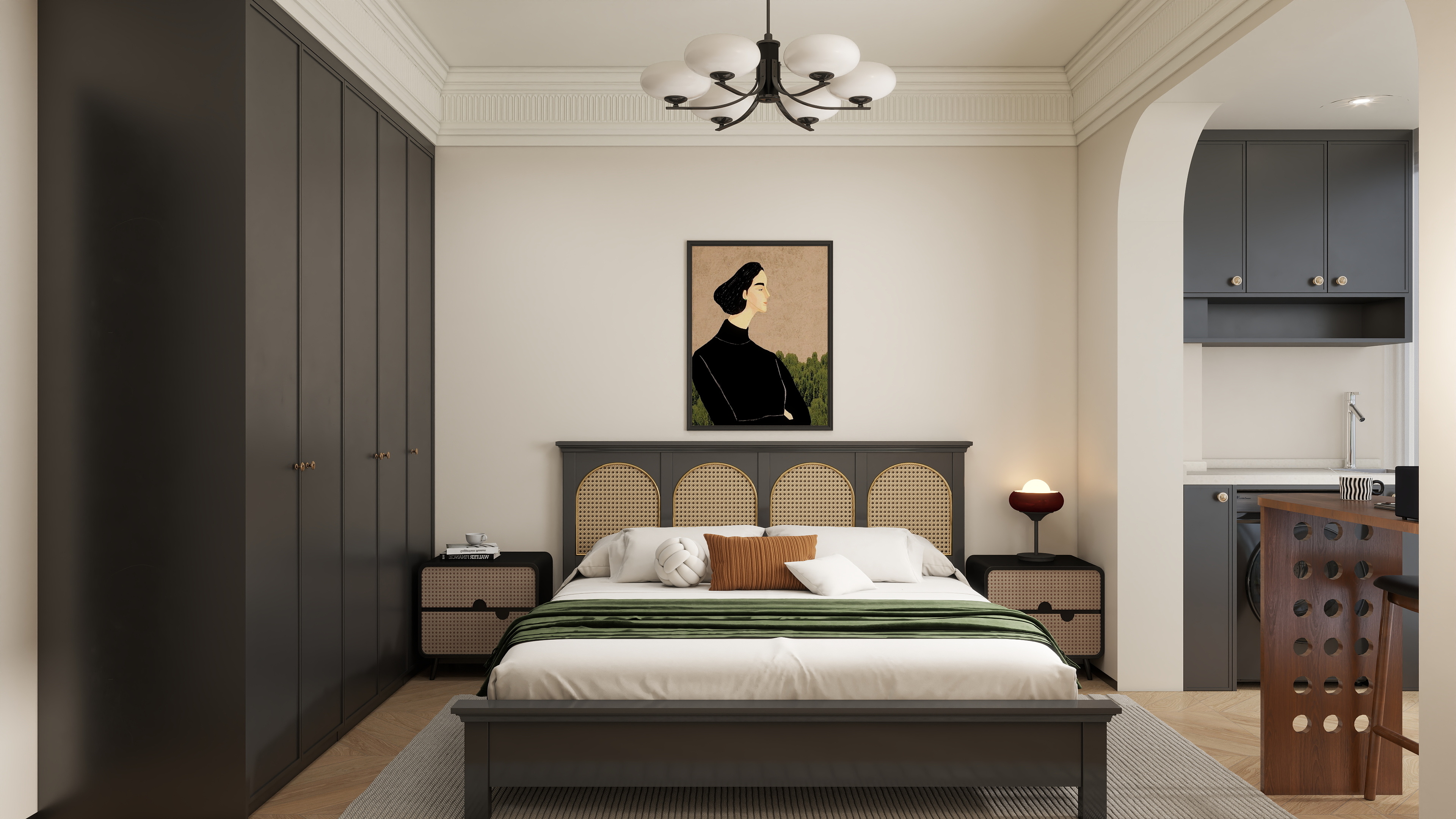 楊誌高-中古风|43㎡1室-装修设计方案