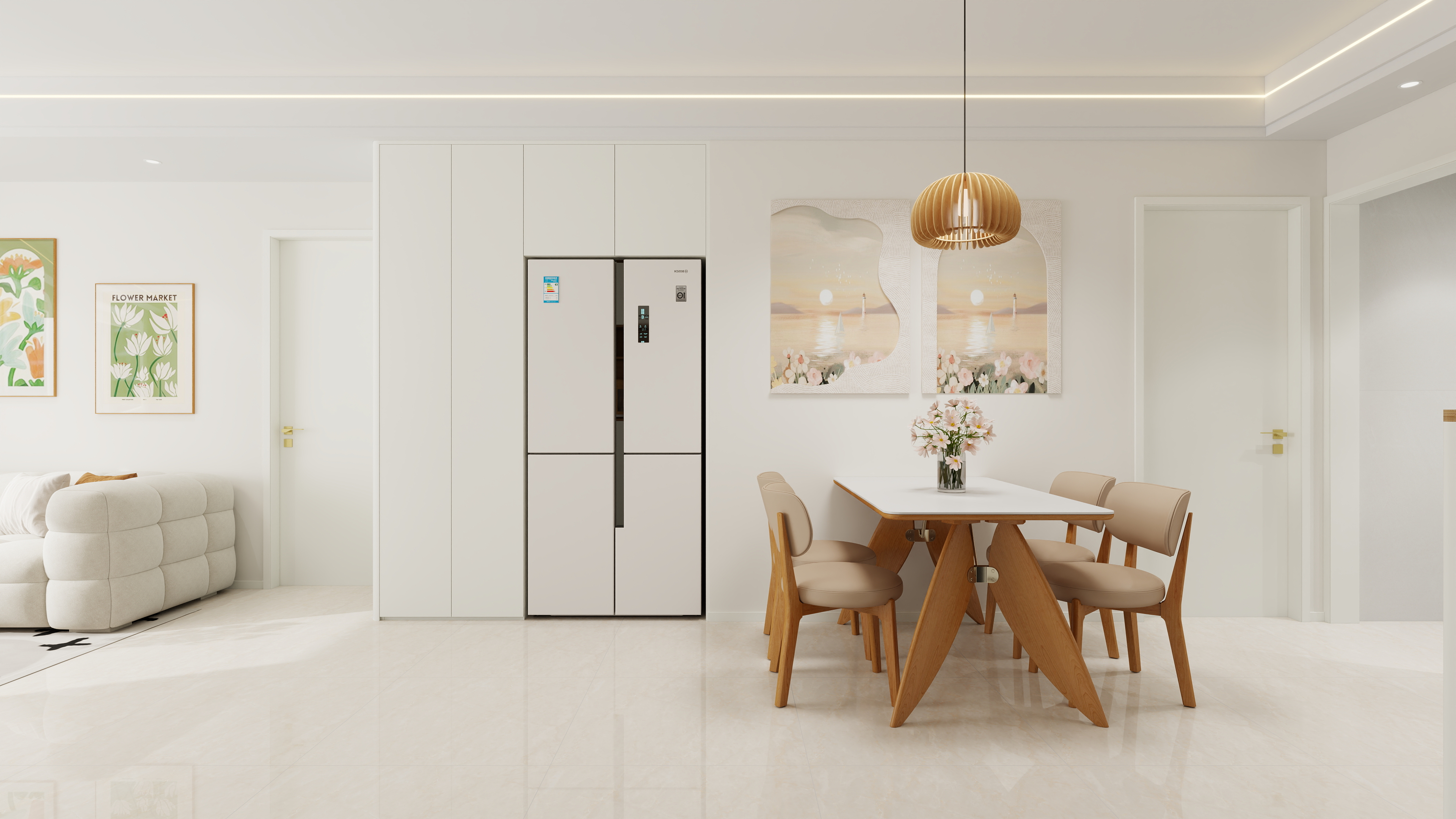 halzat-奶油风格-装修设计方案