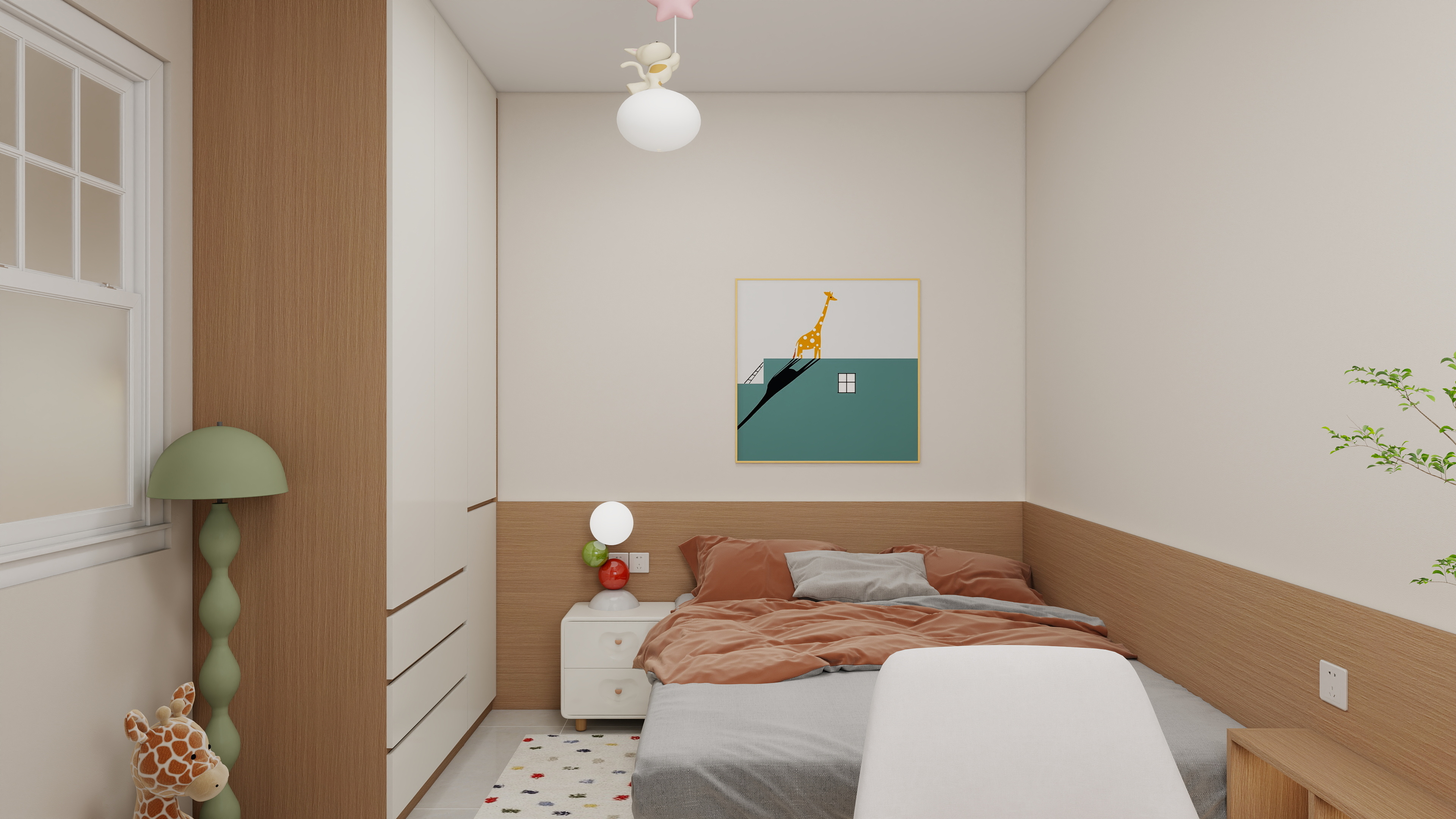 设计师言色-2室改3室网红小窗-现代简约装修效果图