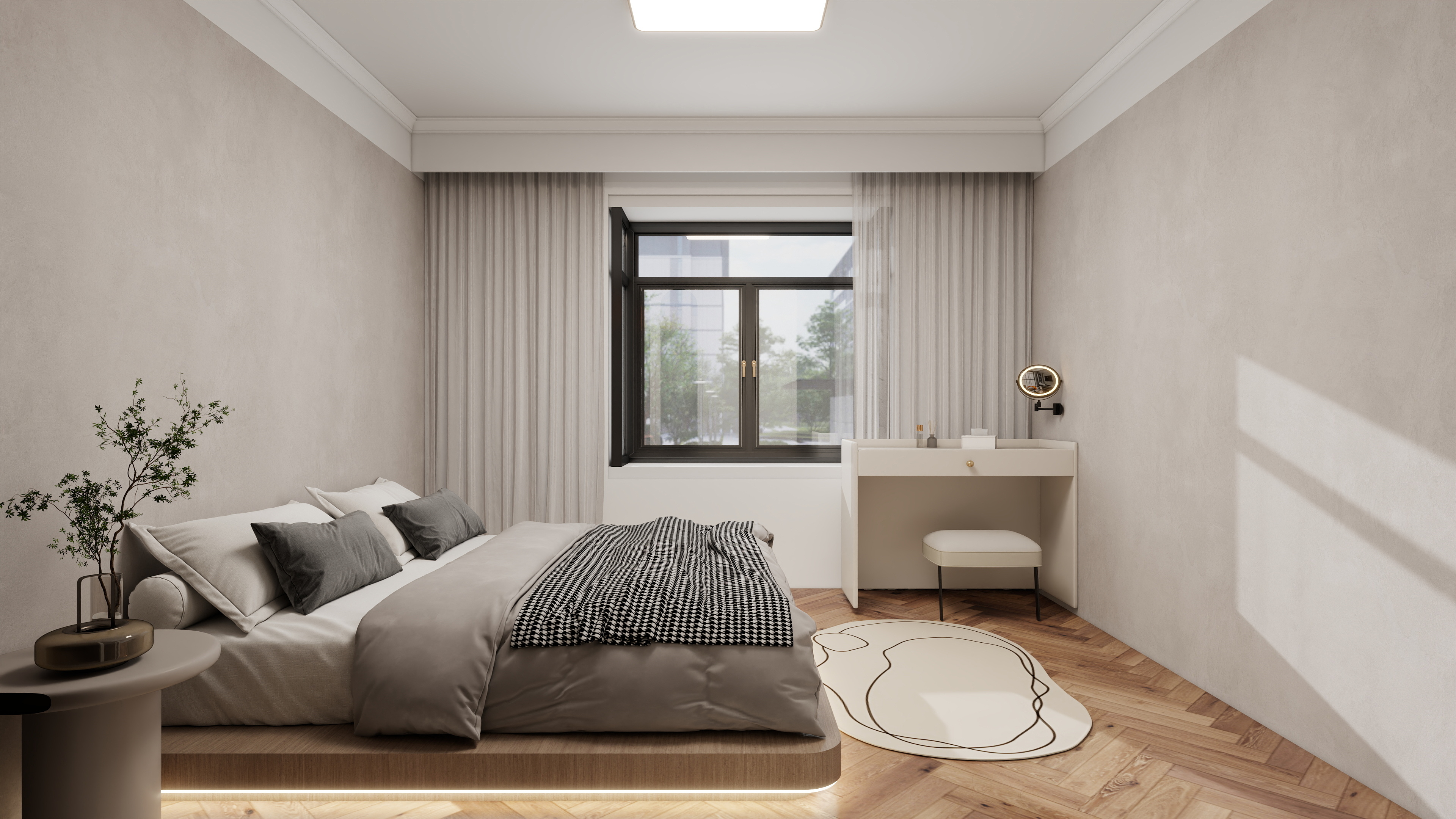 陕西弘奕尚建筑工程有限公司-泾渭华府李女士4-1-副本-装修设计方案