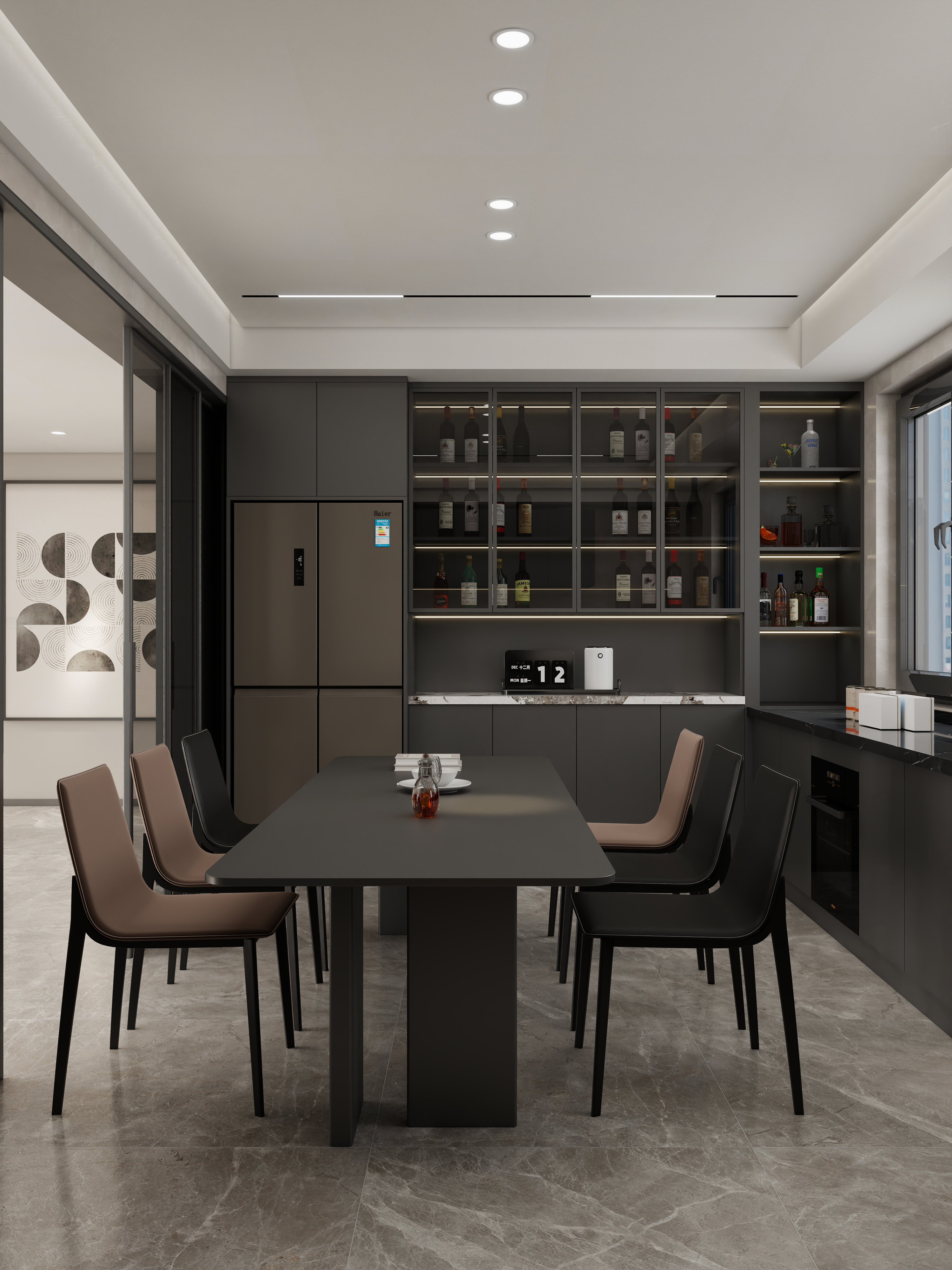 壹诺设计工作室-意式极简 装修效果图