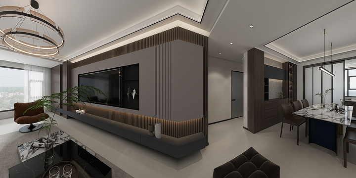 李双阳15792463913-德利信和城15-1-1302      130平米现代意式-装修设计方案