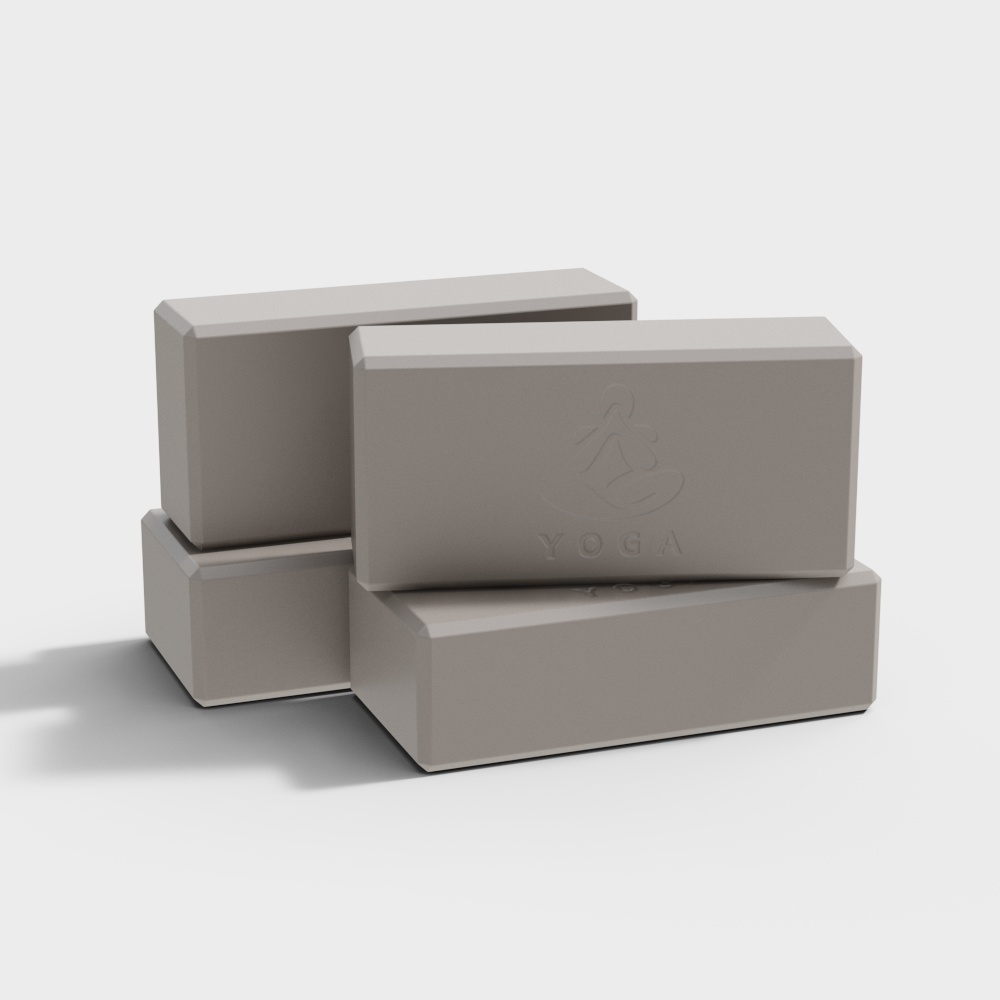 瑜伽砖3D模型