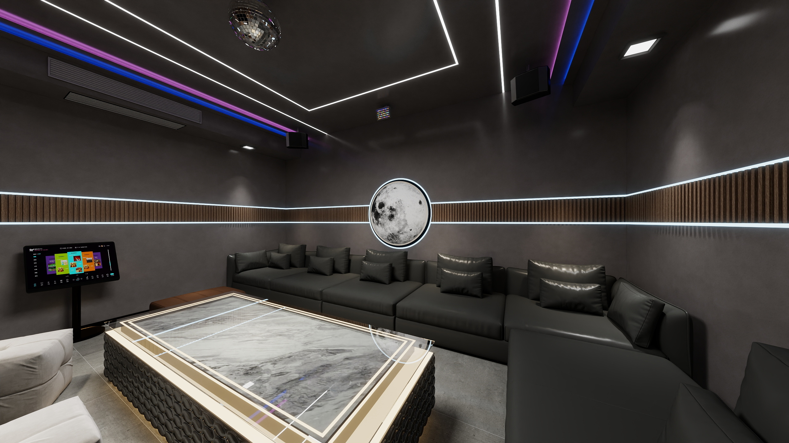 喜欢有你喜家装饰-农庄KTV房装修效果图