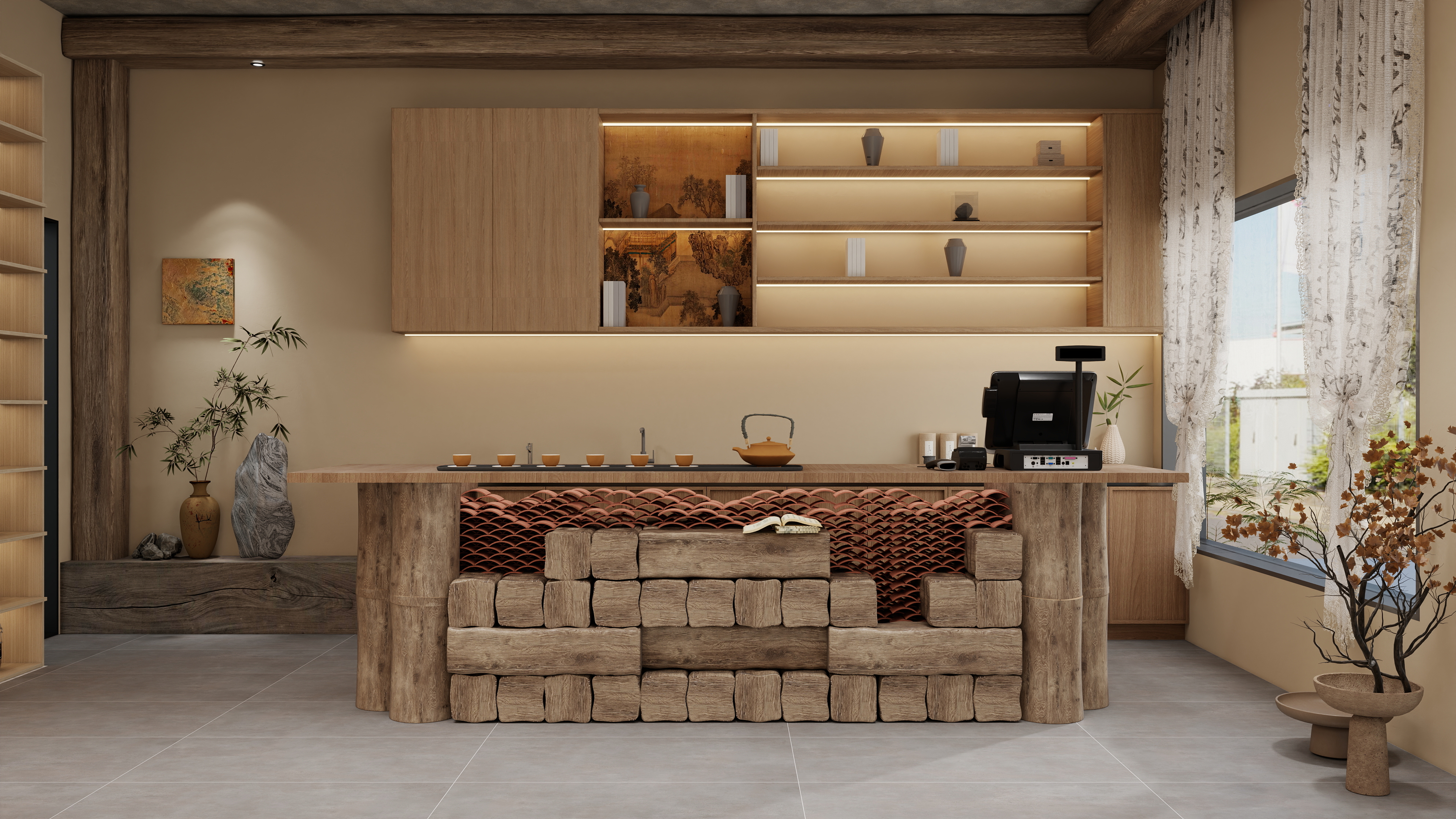 AlphNcFb-中式茶馆最终版-装修设计方案