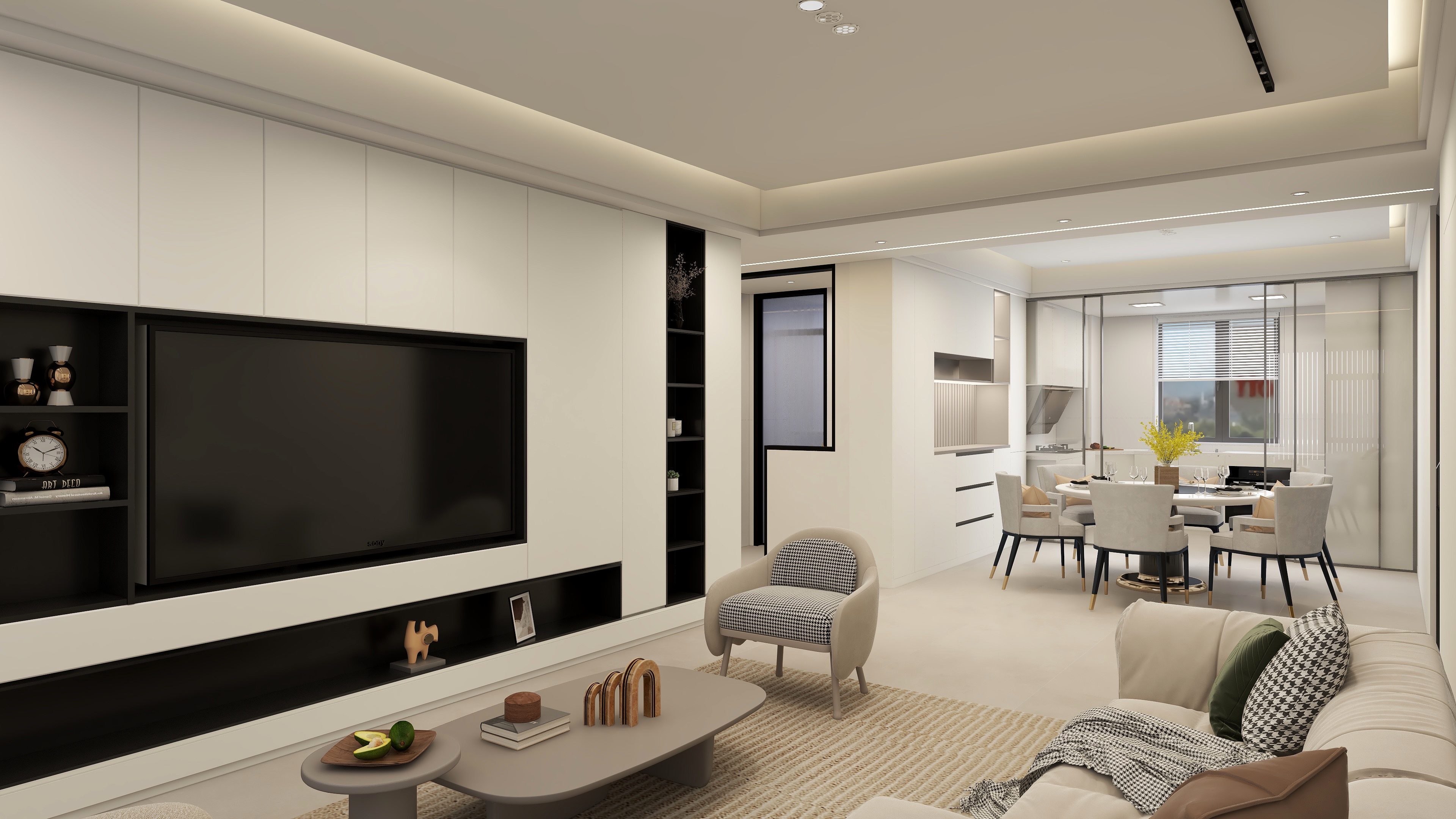 MZ空间设计-雅戈尔明洲129平现代简约风-装修设计方案