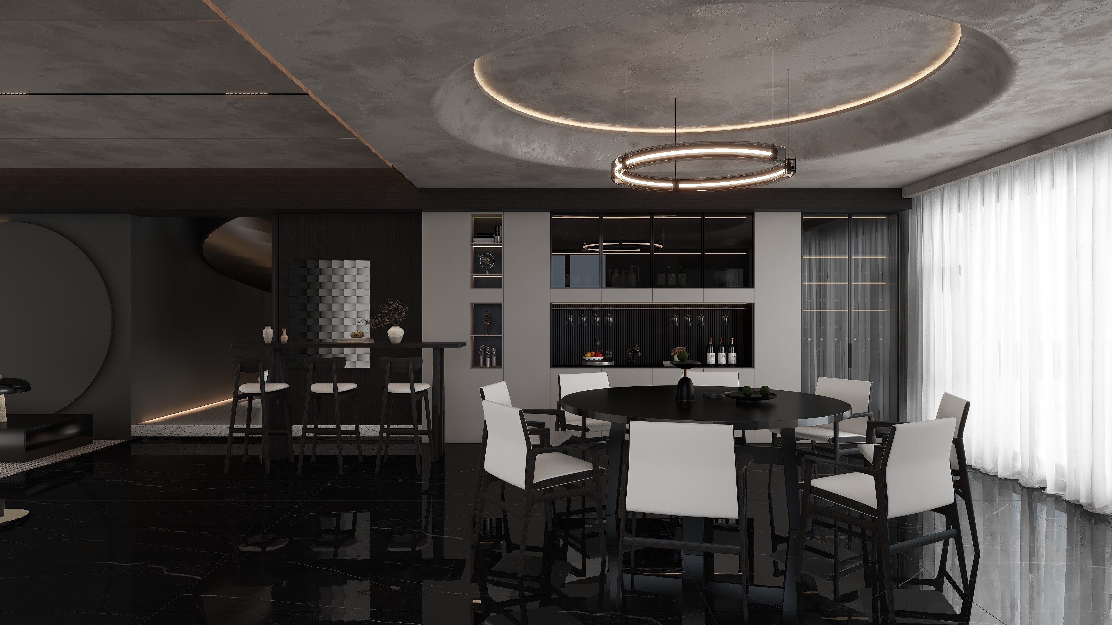 宏昌建材-暗黑风装修效果图