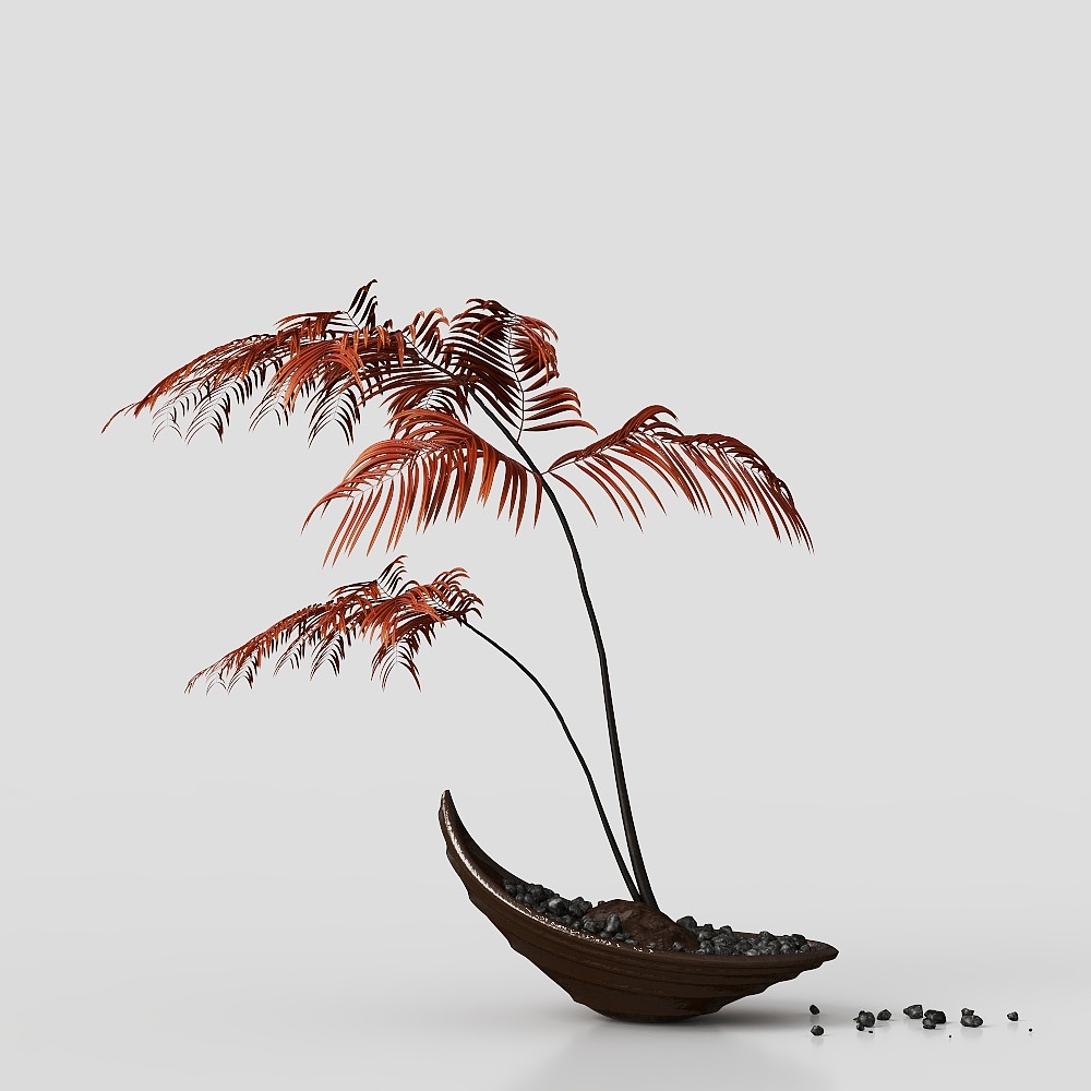 现代盆栽