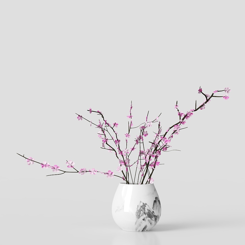 花束摆件3D模型