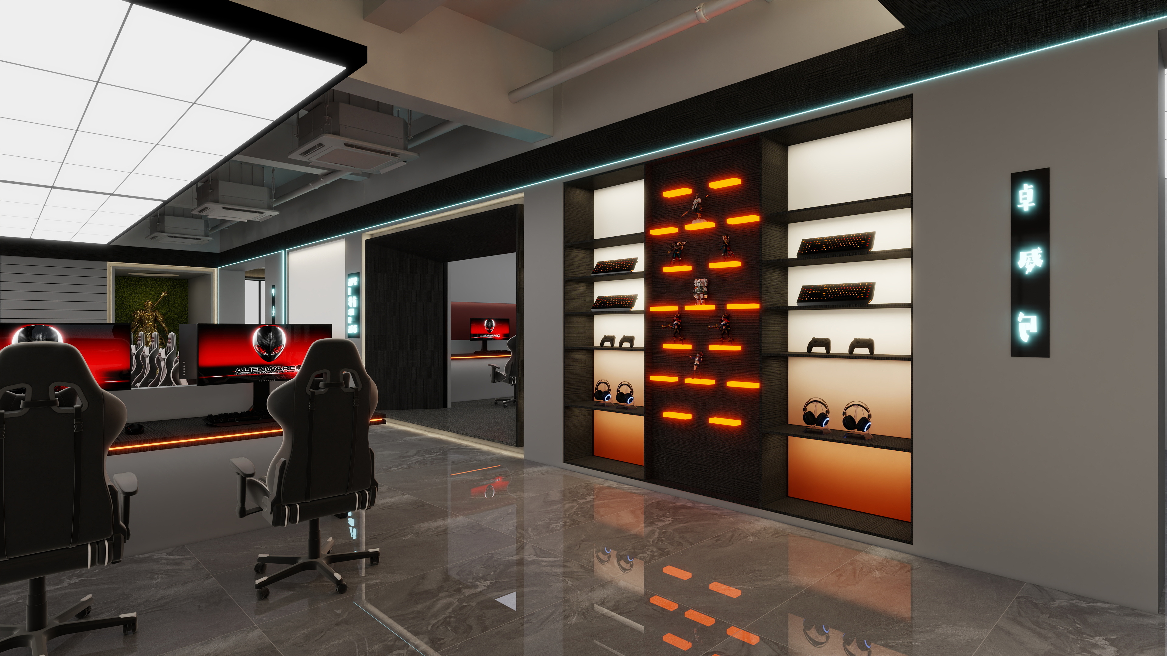 游顺林设计-500平网咖KJ-装修效果图