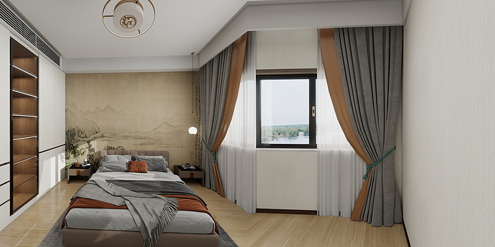 太原市豫龙装饰工程有限公司-中德英伦联邦110㎡3室-装修设计方案