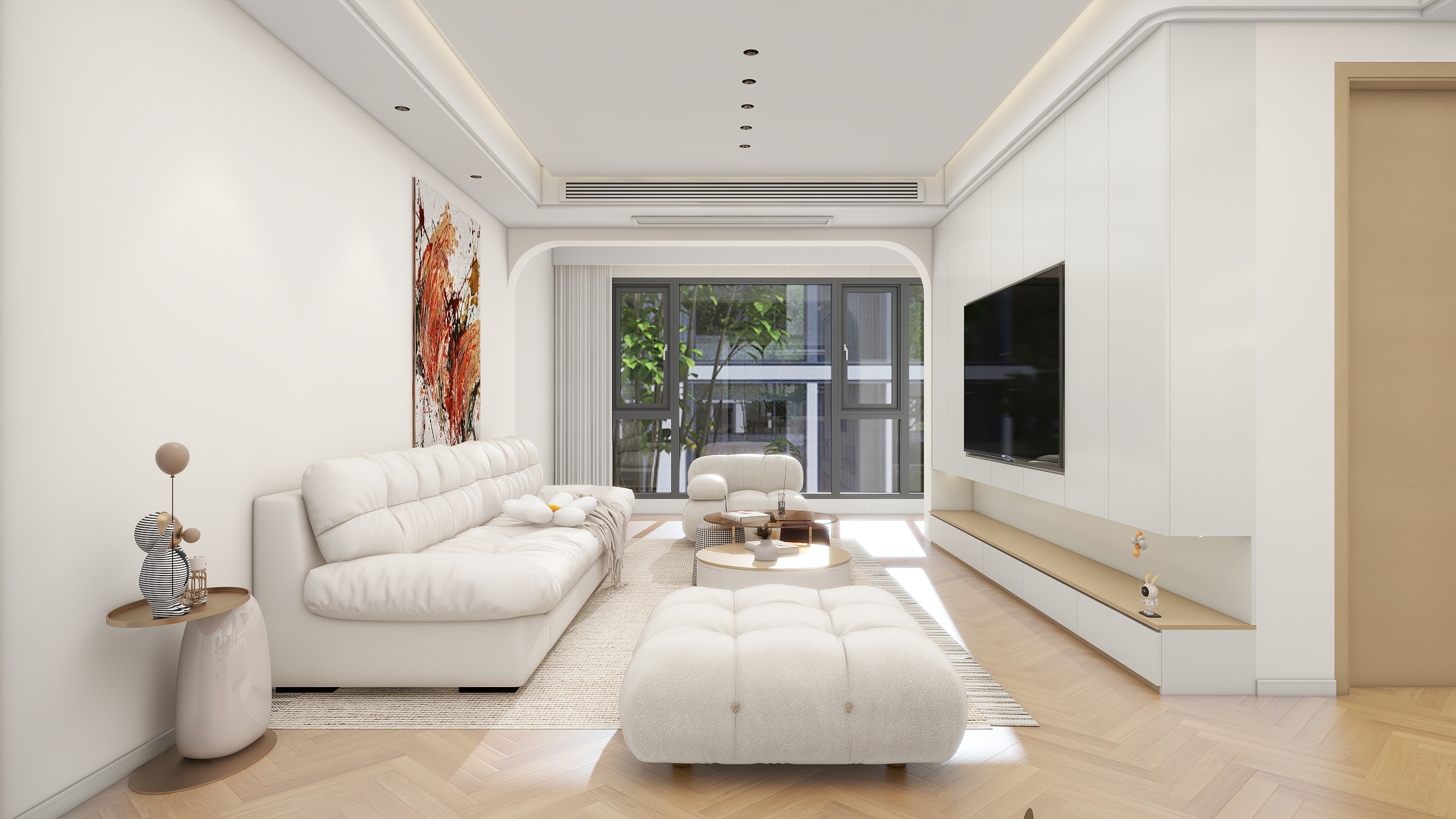 晓凤19154169036-万达北苑高层125平（原木风）-装修设计方案