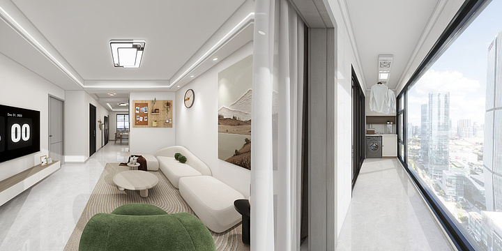 羽天雨地-云望雅苑40-603-装修设计方案