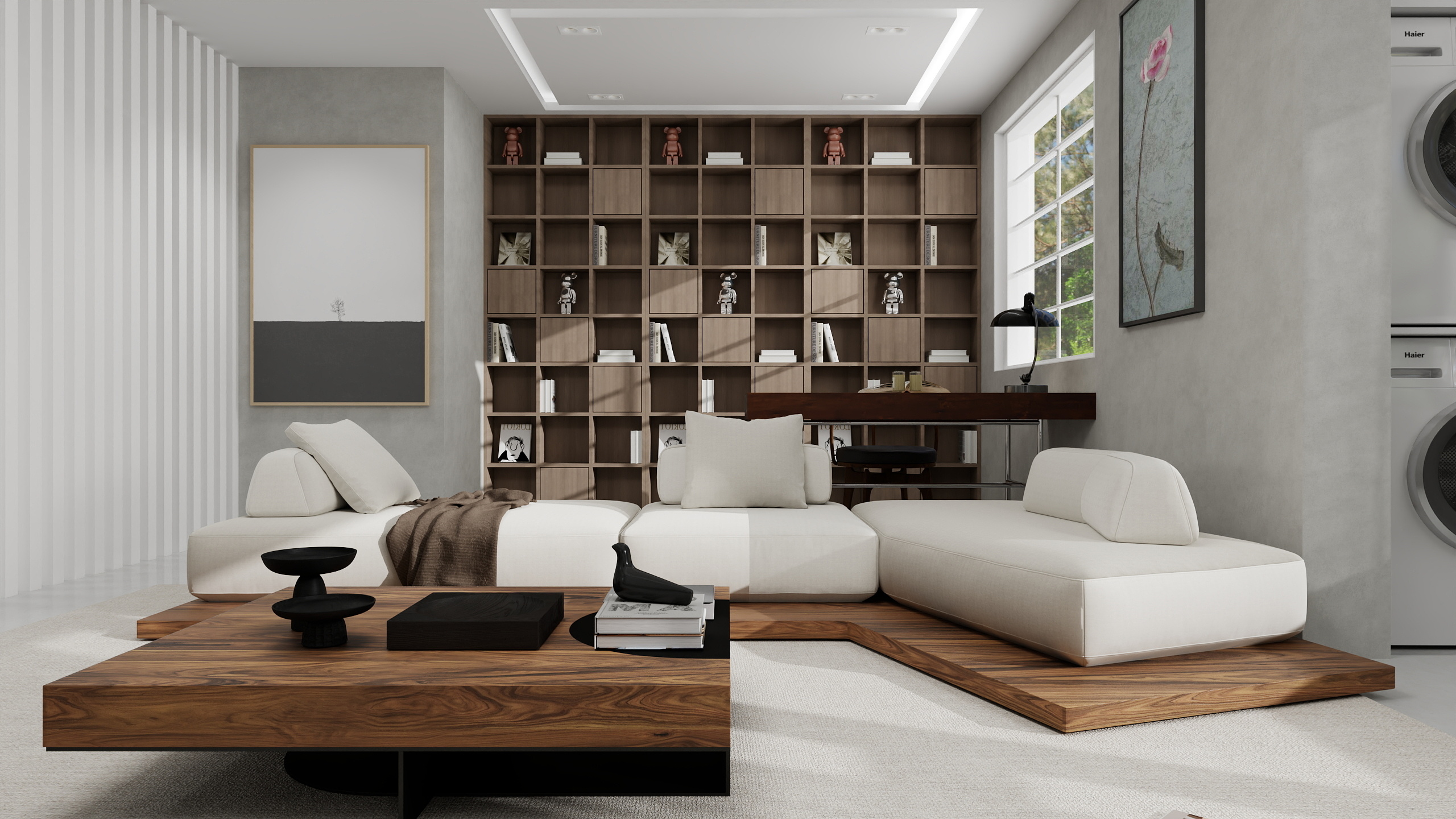 牧野时光-泉湖新城137㎡（4室改3室大横厅）-装修设计方案