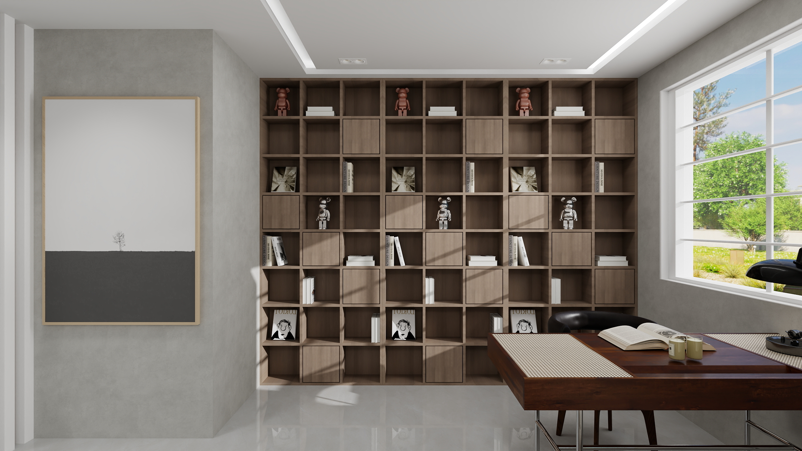 牧野时光-泉湖新城137㎡（4室改3室大横厅）装修效果图