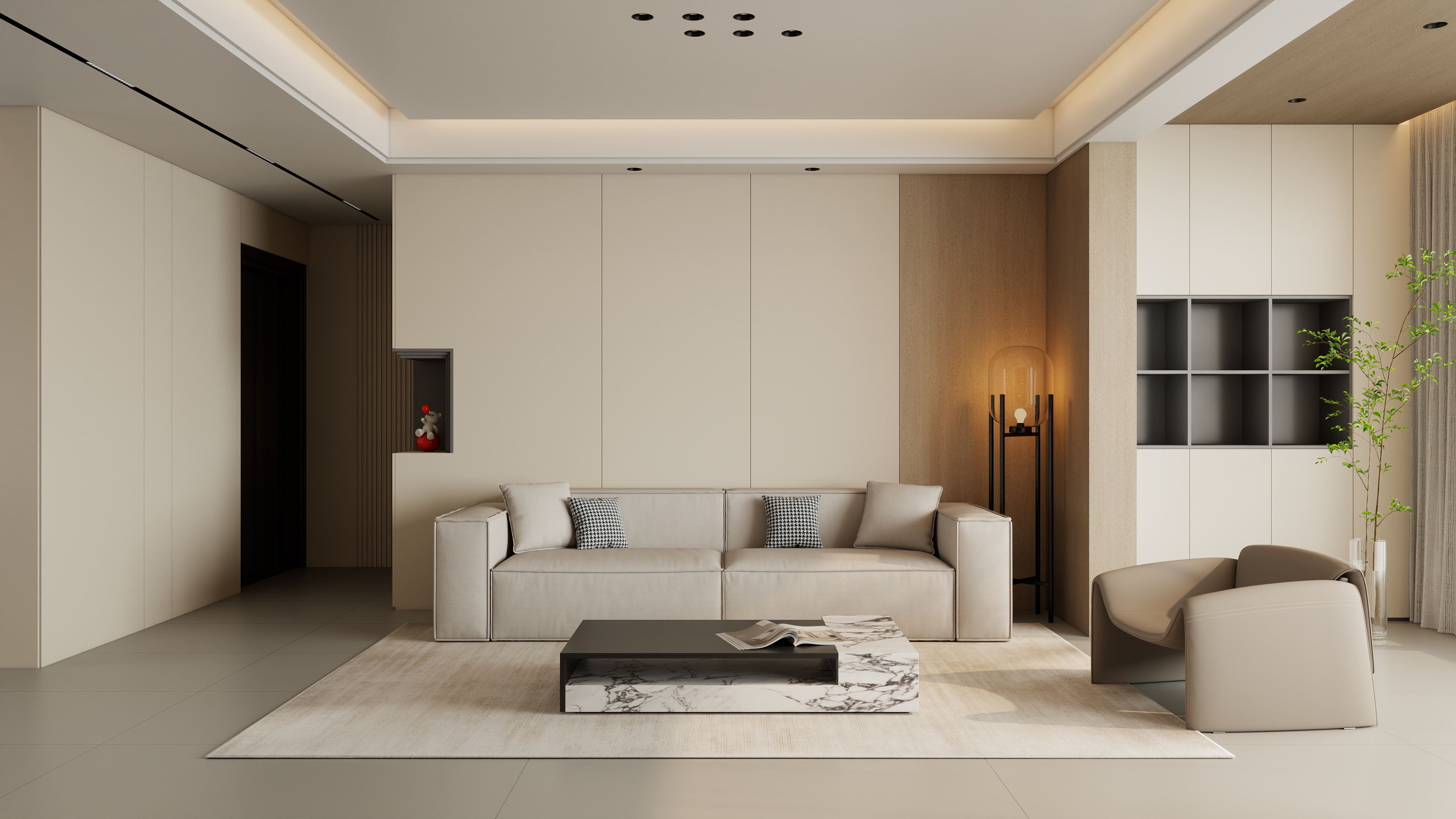 有点设计事务所-吾悦华府127㎡装修效果图