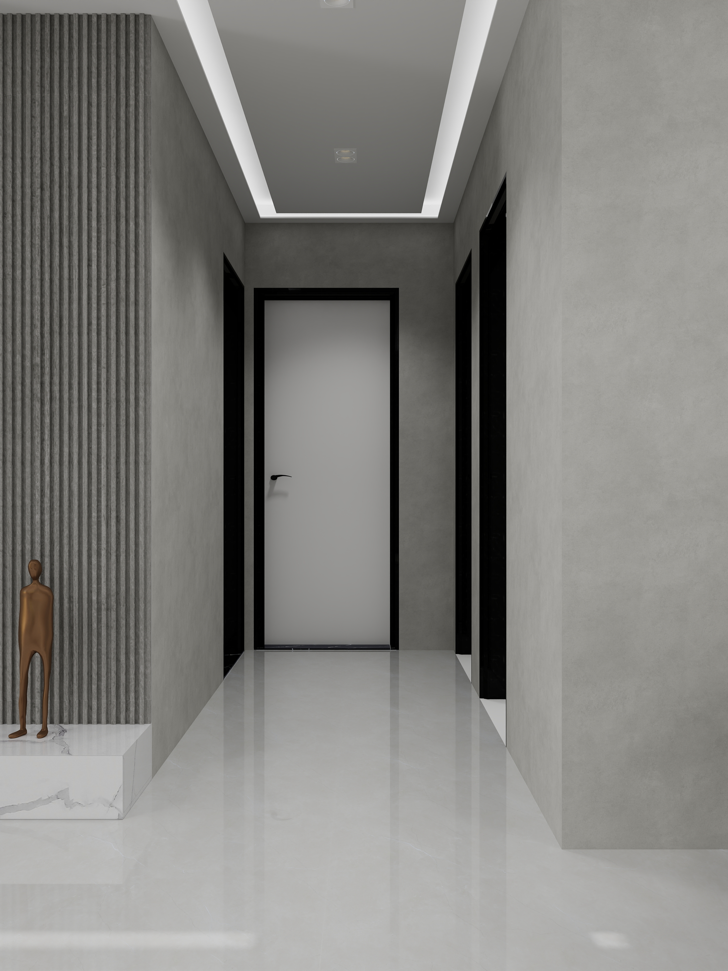 牧野时光-泉湖新城137㎡（4室改3室大横厅）装修效果图