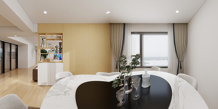 品质全案设计-波尔多湾2-1-402-装修设计方案