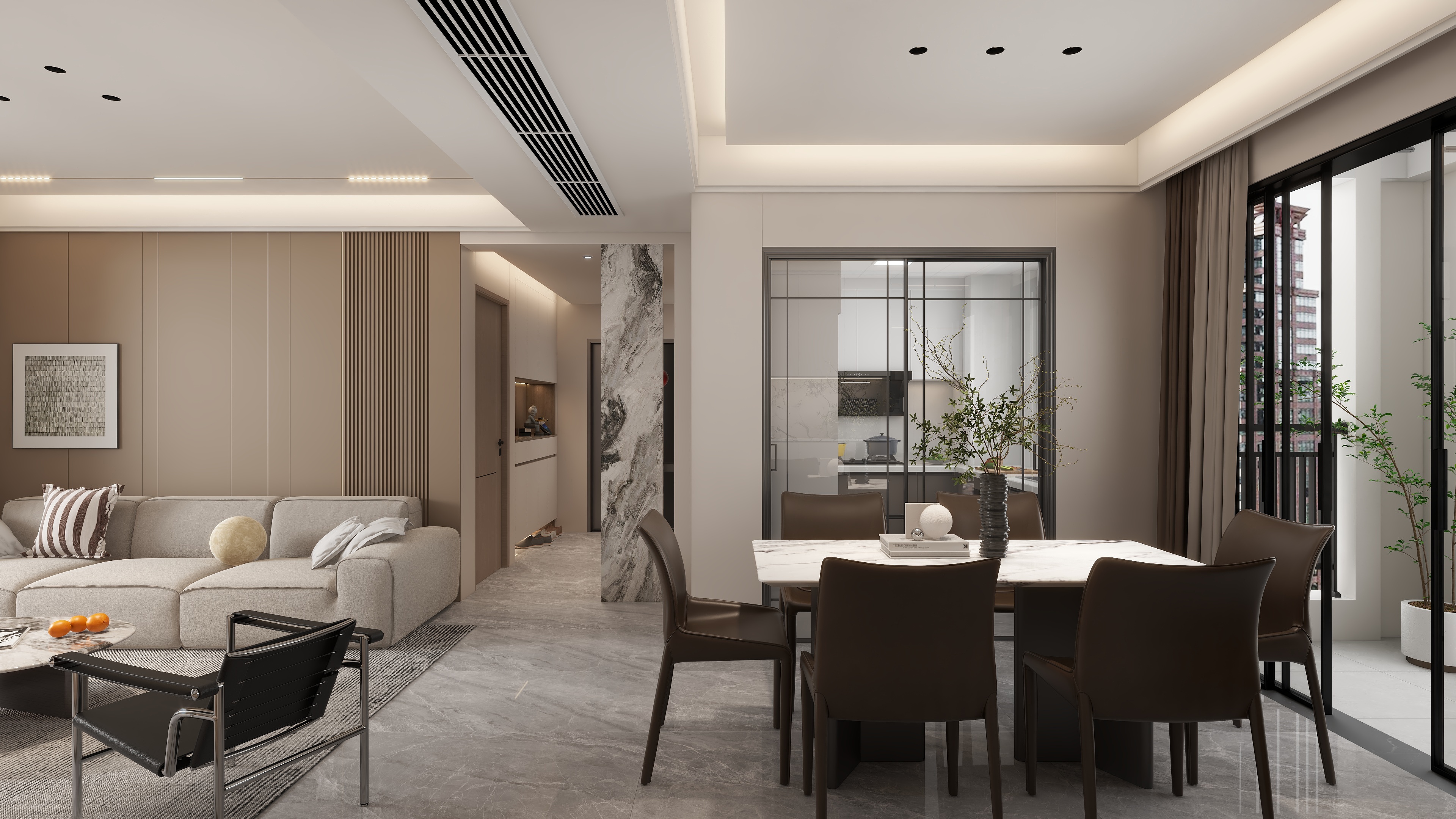 YZXDesign-154m²金鼎雅苑——现代风格装修效果图