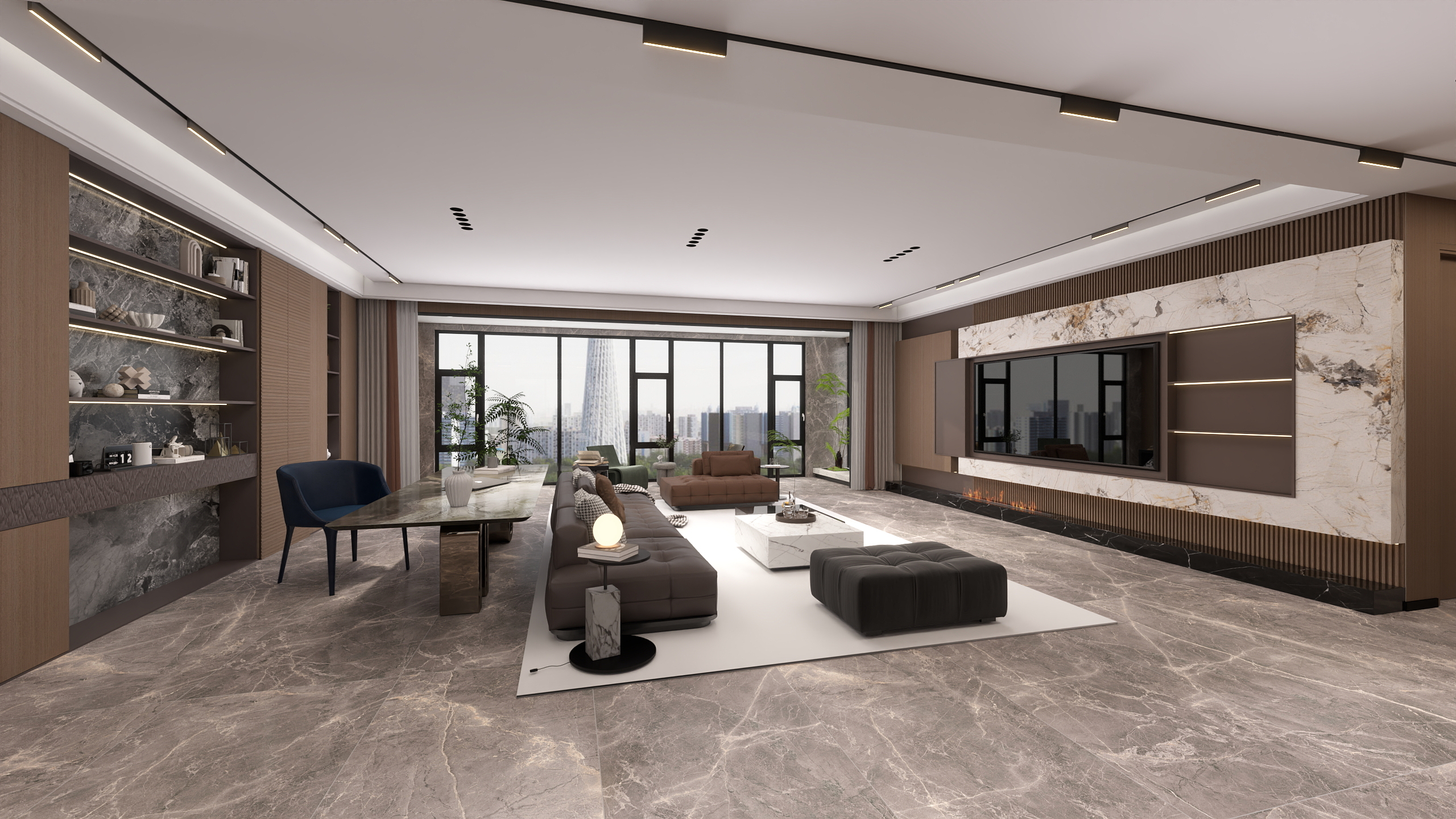 Anju设计-A现代意式风格案例（开放）-装修设计方案