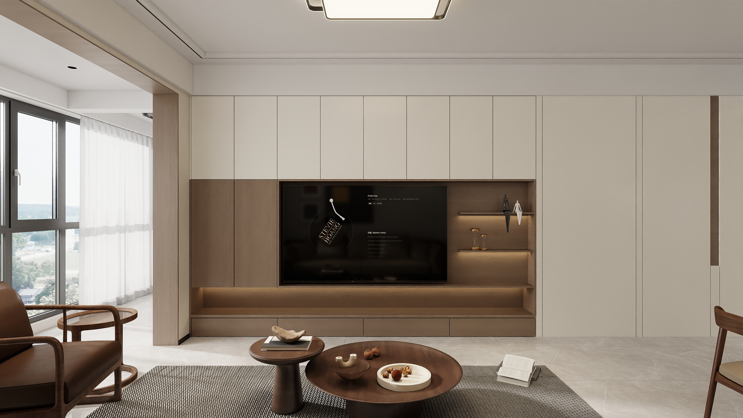 章文全案設计-香山苑137黄总改背景卧室-装修设计方案