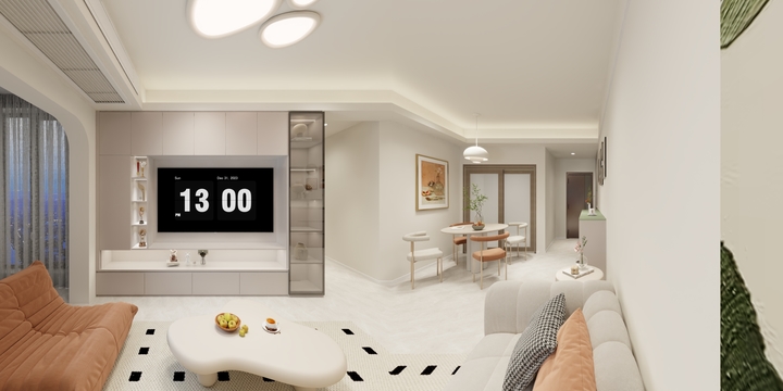 菲梵家居lfua-华宇2栋803路宜主卧边柜造型款-装修设计方案