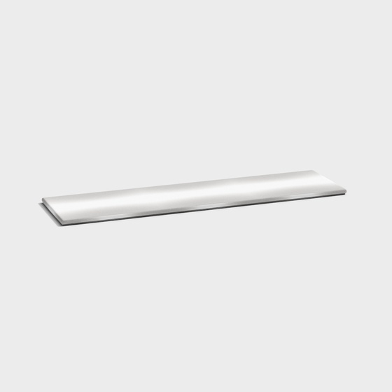 Gray Window Sill Mat 3D Model