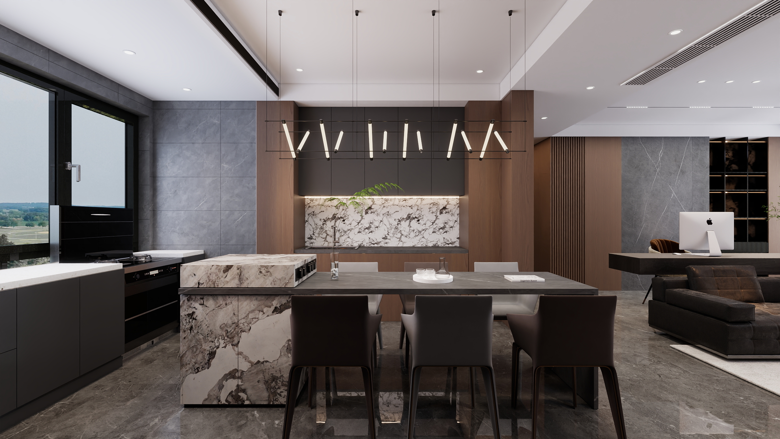 杨丽娜1831097-2400-月晟天玺胤-150平米意式风格装修效果图