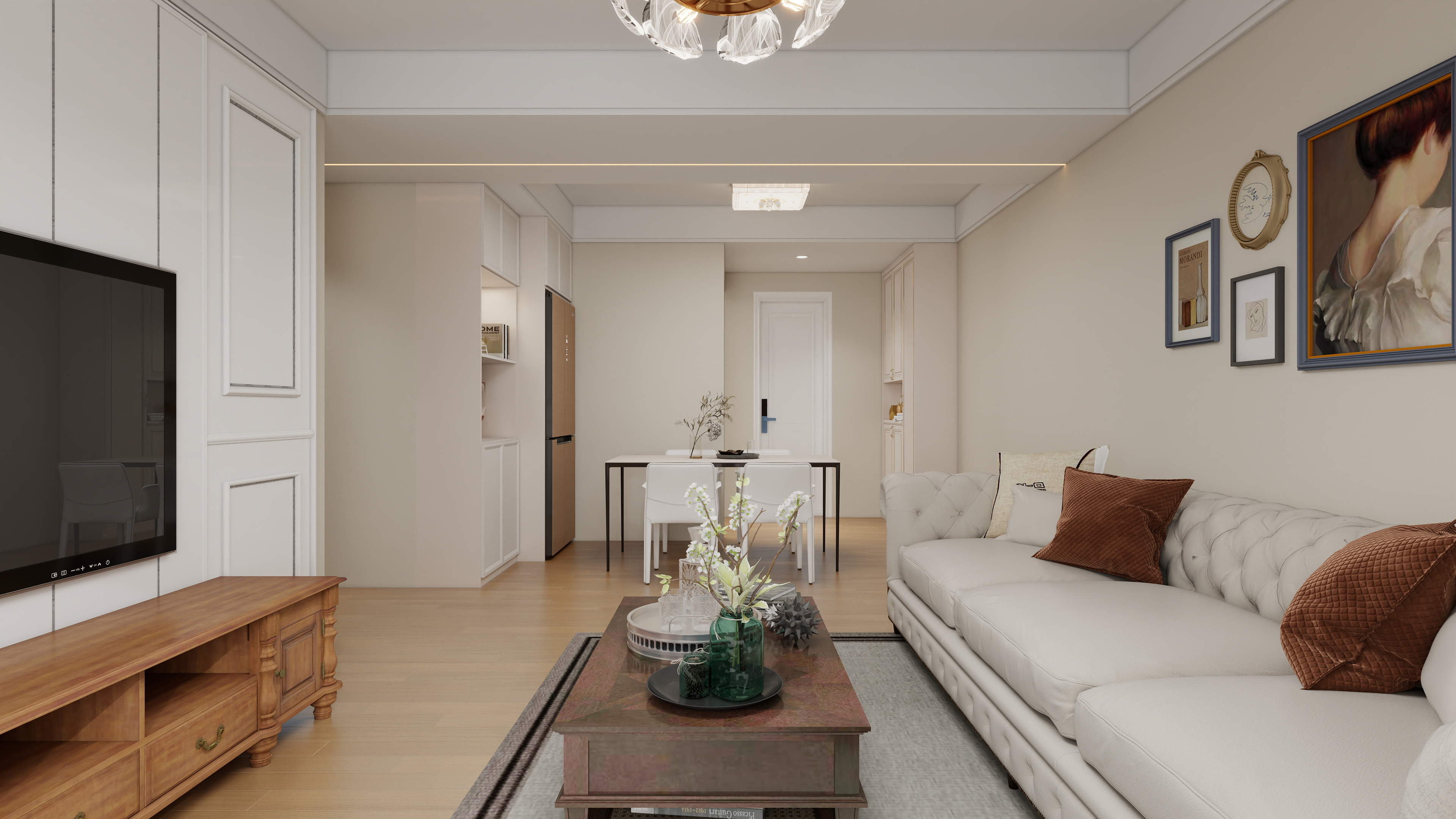 133*YLqc-美式田园风格-原野装修效果图