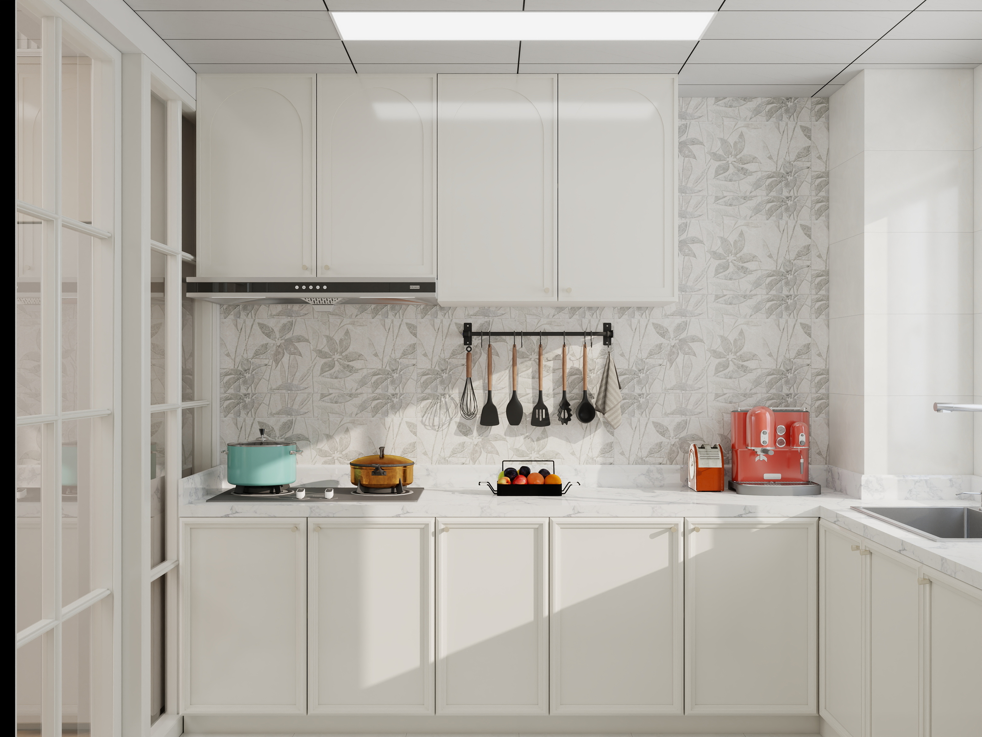 I设计师CC-法式原木风143㎡三室两厅装修效果图