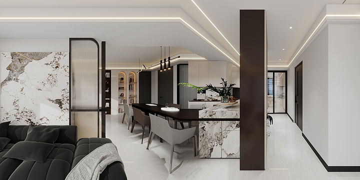 木木是王木木-方景和苑方案130效果。-装修设计方案