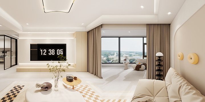 晓明设计工作室.-未来之城6栋901 -装修设计方案